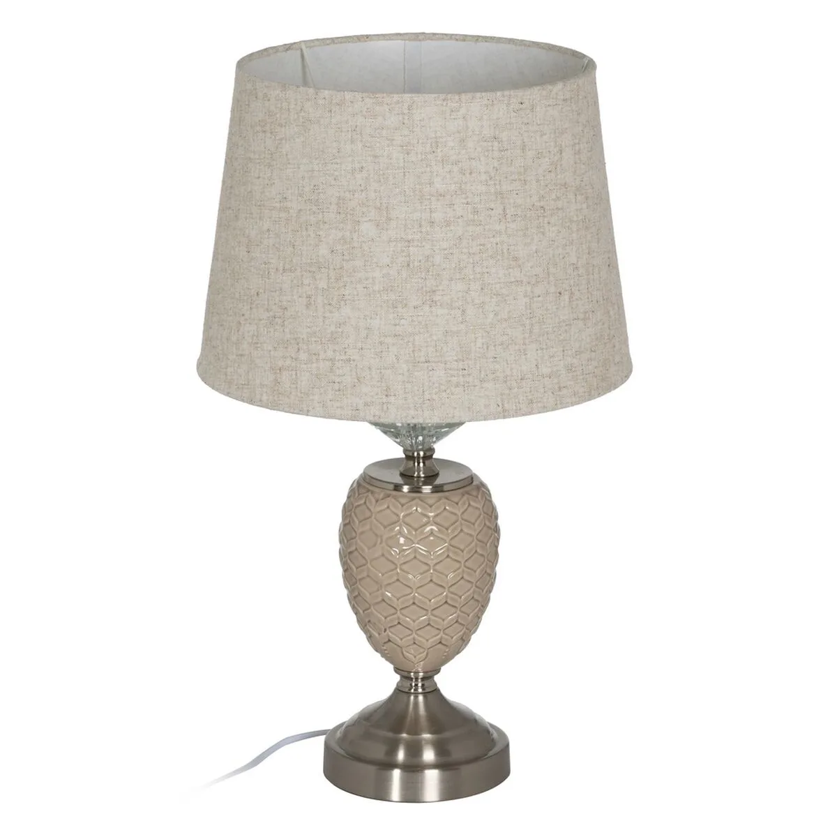 Lampe de bureau beige argente metal verre 10 w 220 v 31 5 x 31 5 x 53 cm s880519658. Diaytar s'adapte à vos besoins avec une gamme complète et variée.