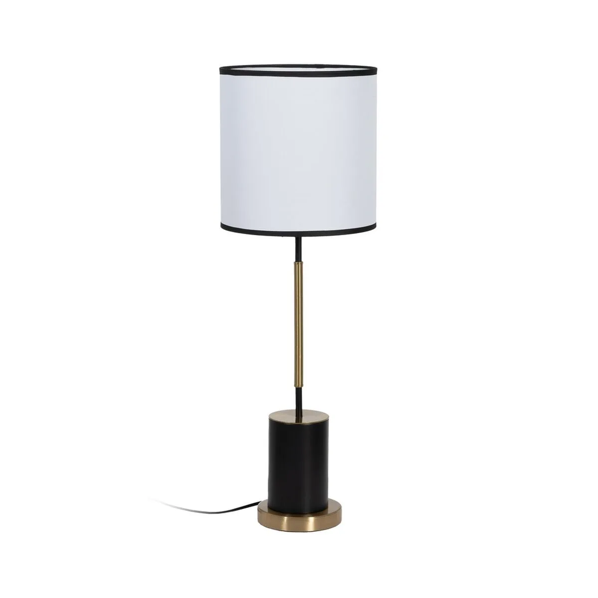 Lampe de bureau blanc noir dore fer tissu 40 w 25 x 25 x 74 cm s880610943. L'ambition de Diaytar : devenir votre boutique en ligne de référence pour tous les produits qui améliorent votre vie