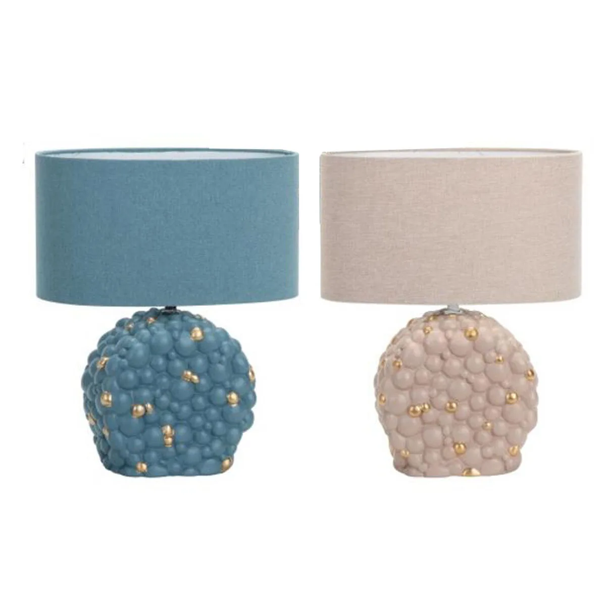 Lampe de bureau dkd home decor bleu dore marron tissu polyester gres 220 v 50 w 24 x 15 x 34 cm 2 unites s304225024. Votre style, votre personnalité, nos produits : bienvenue chez Diaytar !