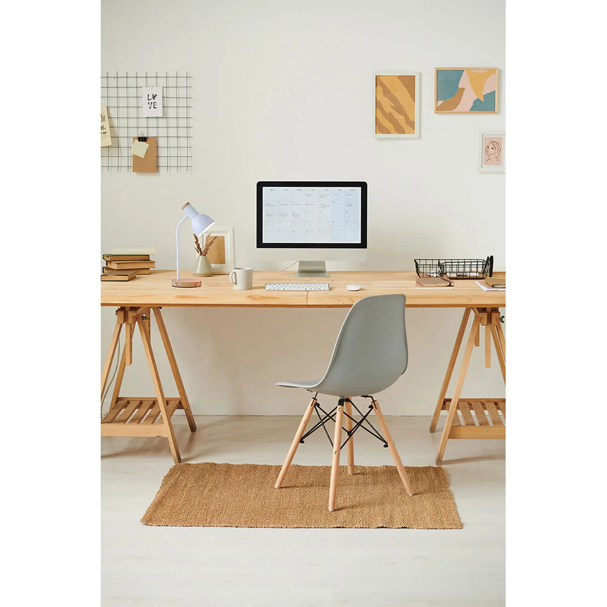 Lampe de bureau edm 32015 blanc naturel bois acier 40 w 12 x 17 x 45 cm s792567120. Diaytar Home : Créez l'atmosphère parfaite dans chaque pièce de votre maison.