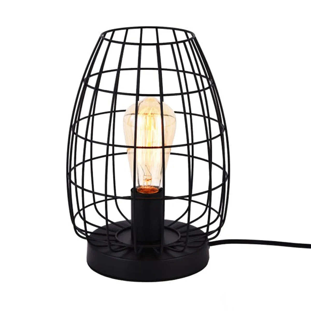 Lampe de bureau edm 32118 noir metal 20 x 27 cm s790269379. Diaytar vous habille de la tête aux pieds avec goût et raffinement.