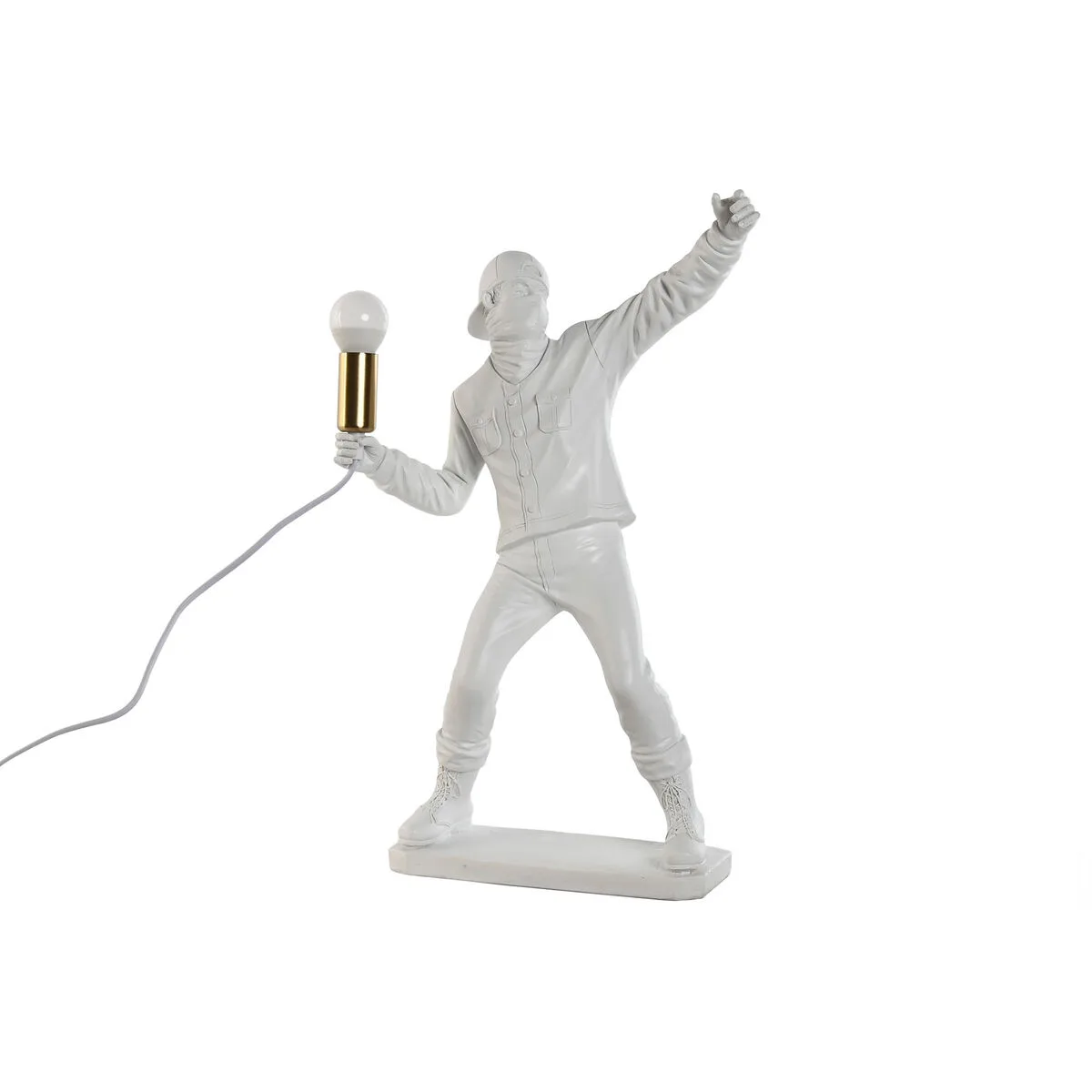Lampe de bureau home esprit blanc dore resine 220 v 32 x 13 x 52 cm s305606546. Diaytar s'adapte à vos besoins avec une gamme complète et variée.