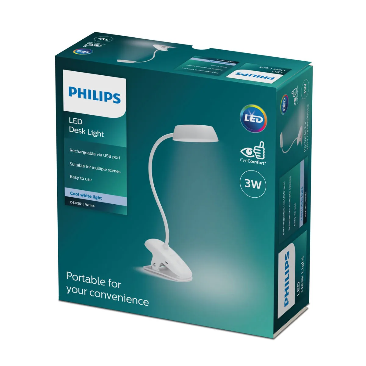 Lampe de bureau philips lampara de mesa blanc metal 3 w s792547433. Notre équipe Diaytar est une bande de dénicheurs compulsifs, toujours en quête du produit qui provoquera l'étincelle dans votre regard.
