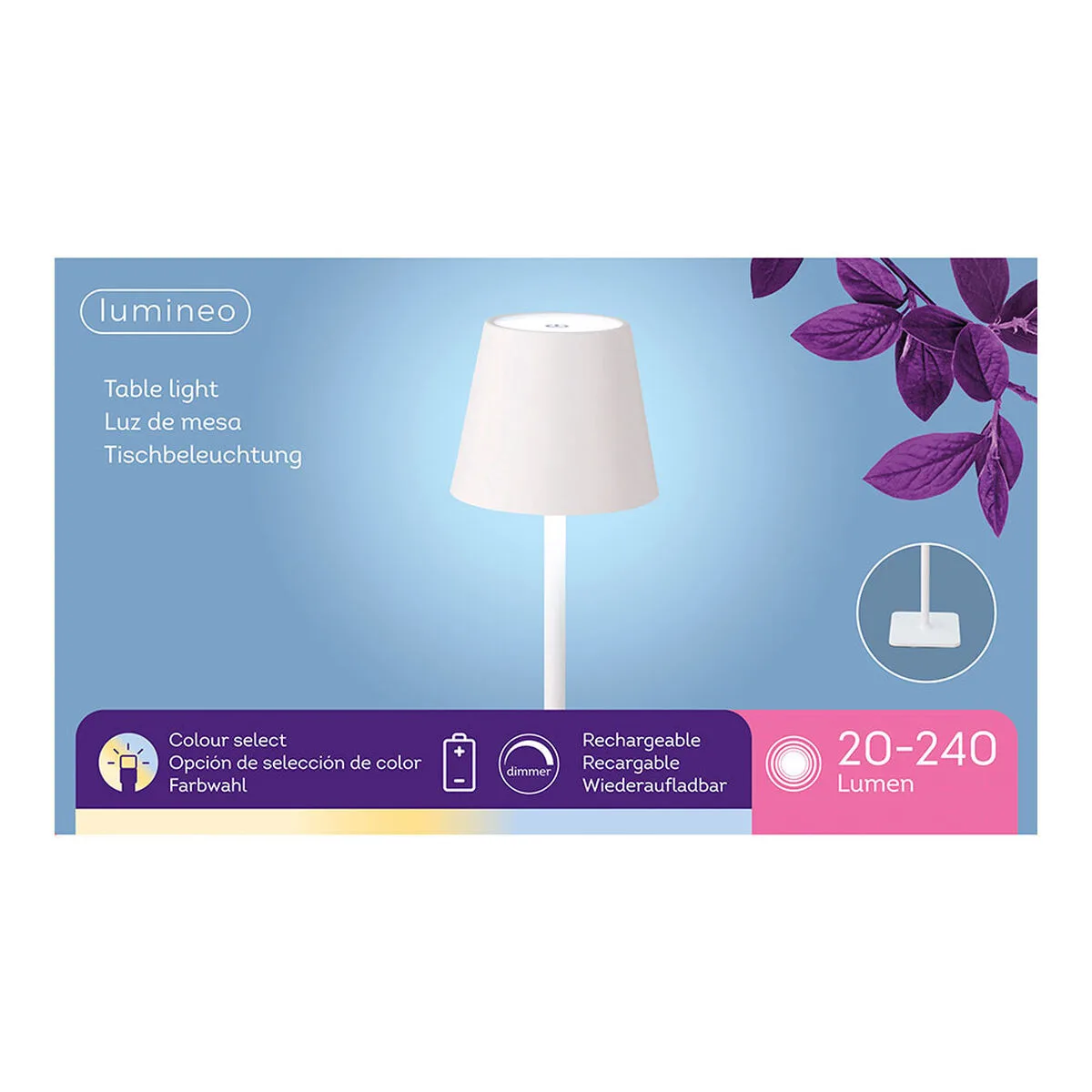 Lampe de table led lumineo 894378 blanc metal 37 cm rechargeable s792242614. Nous avons bâti Diaytar sur un principe simple : offrir le meilleur des produits généraux et électroniques sans élitisme