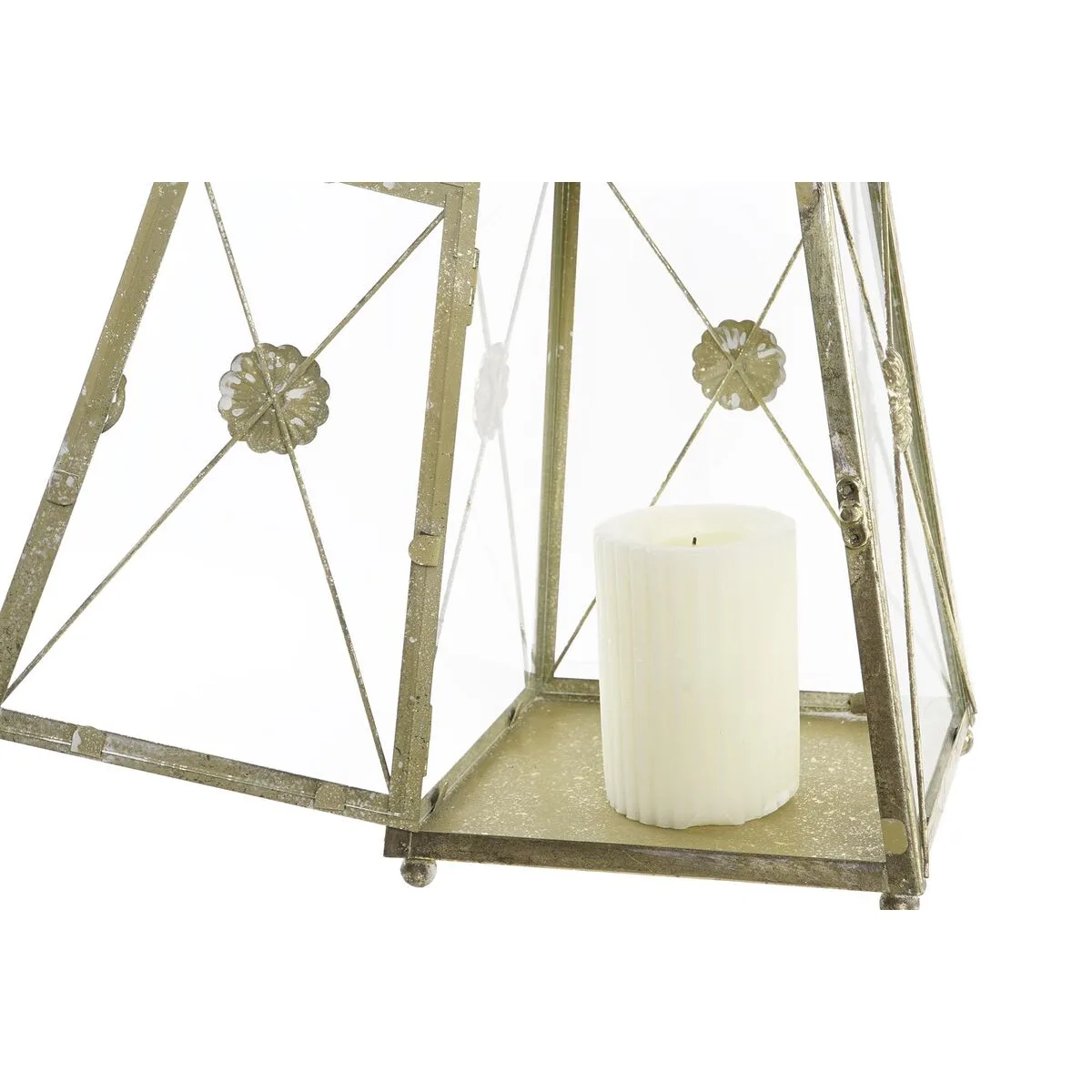 Lanterne dkd home decor verre dore metal 18 x 18 x 36 cm s302980144. Diaytar, une destination où l'on vient pour un produit précis et où l'on reste pour l'étendue et la qualité de l'offre