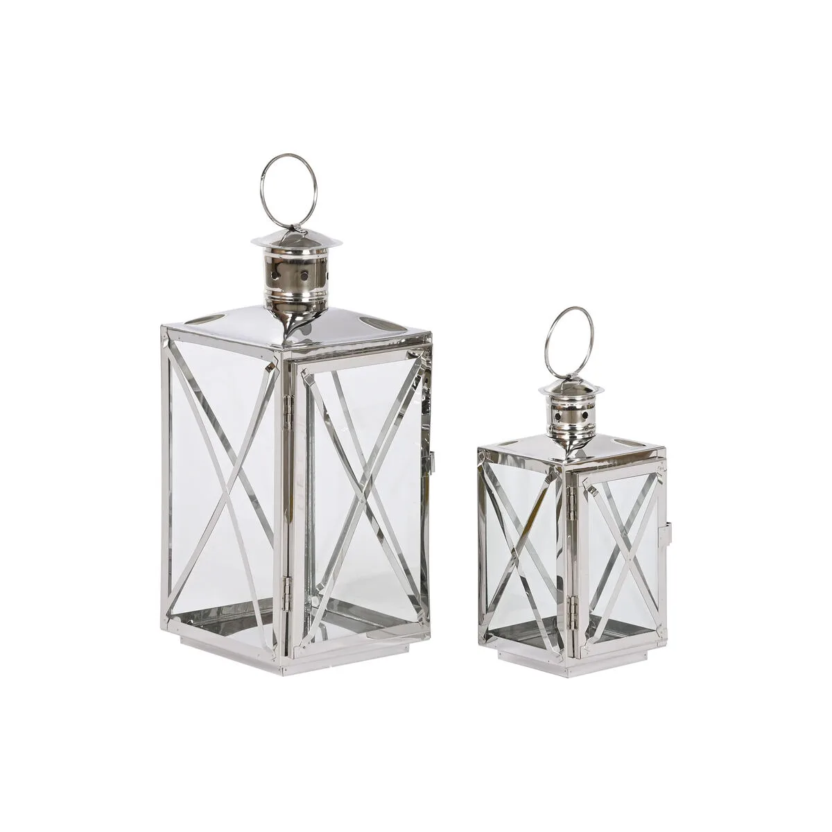 Lanterne home esprit argente verre acier chrome 16 x 15 x 32 cm 2 pieces s305574411. Diaytar a fait de la variété son arme secrète : une offre généraliste si vaste que vous y trouverez forcément l'inimaginable