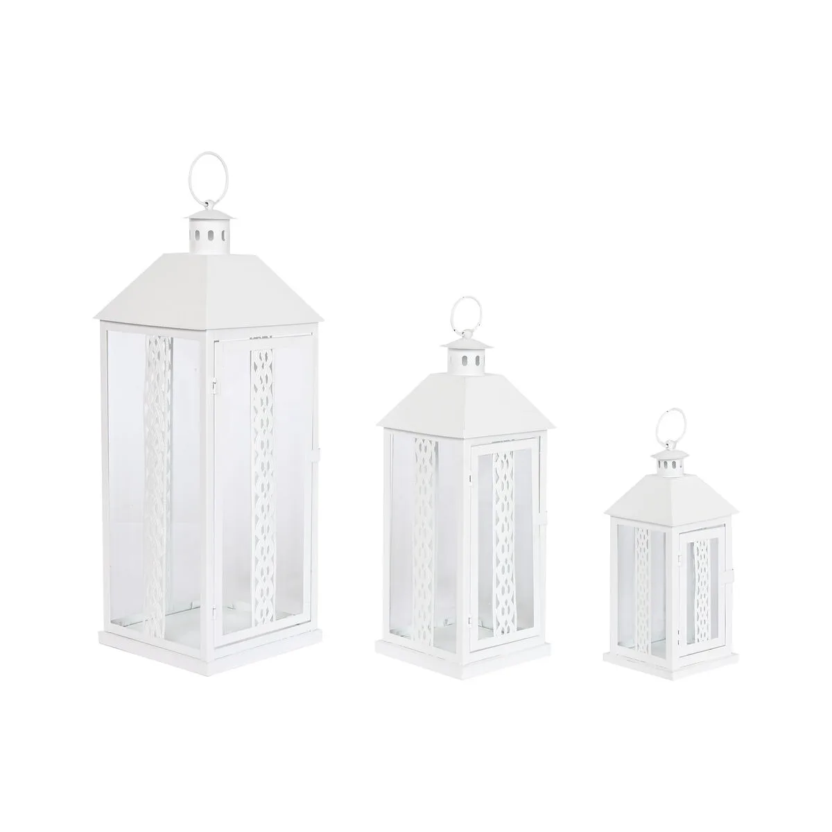 Lanterne home esprit blanc verre fer shabby chic 20 x 20 x 55 cm 3 pieces s305574248. Osez l'expérience Diaytar et découvrez comment des produits bien choisis peuvent éléver votre qualité de vie.