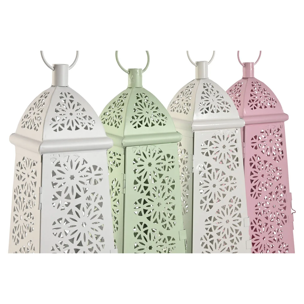 Lanterne home esprit blanc vert rose metal aluminium shabby chic 13 x 13 x 43 cm 4 unites s305653070. Nous sommes Diaytar, les architectes de votre espace de vie en ligne, meublé avec les meilleurs produits du moment