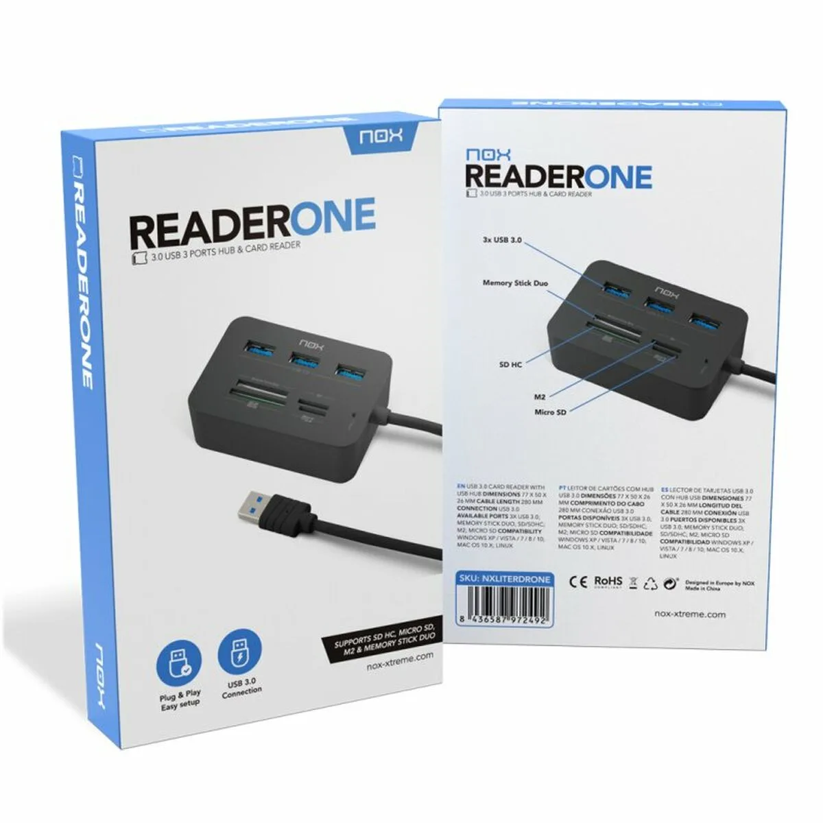Lecteur de cartes externe nox xtreme nxliterdrone usb x 3 s991195964. Diaytar a sélectionné pour vous une palette de produits allant de l'électronique grand public aux must-have de la maison