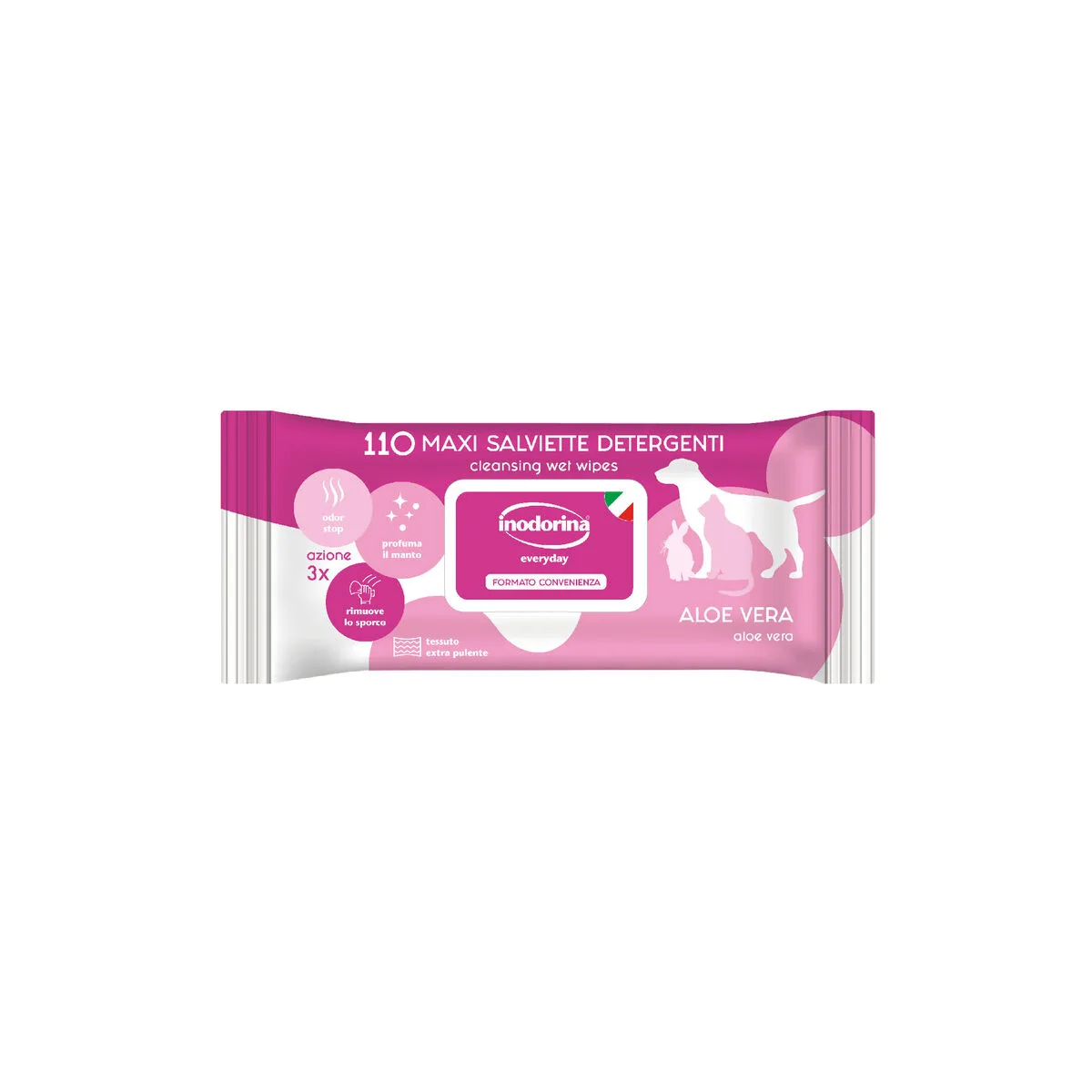 Lingettes humides pour animaux domestiques inodorina aloe vera 110 unites s610487983. Nous croyons en la magie des objets. Chez Diaytar, chaque produit a le pouvoir de transformer une routine en moment précieux.