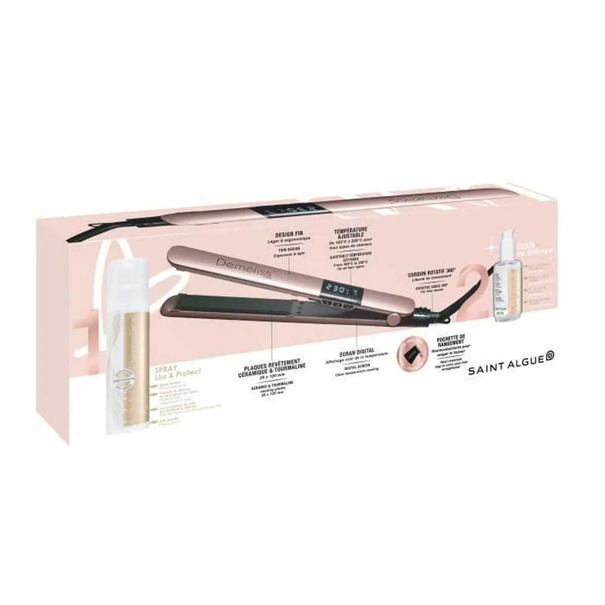 Lisseur a cheveux saint algue demeliss gold love 25 x 120 mm 2 en 1 s719668659. Bienvenue chez Diaytar - Votre destination shopping pour tous vos besoins du quotidien !