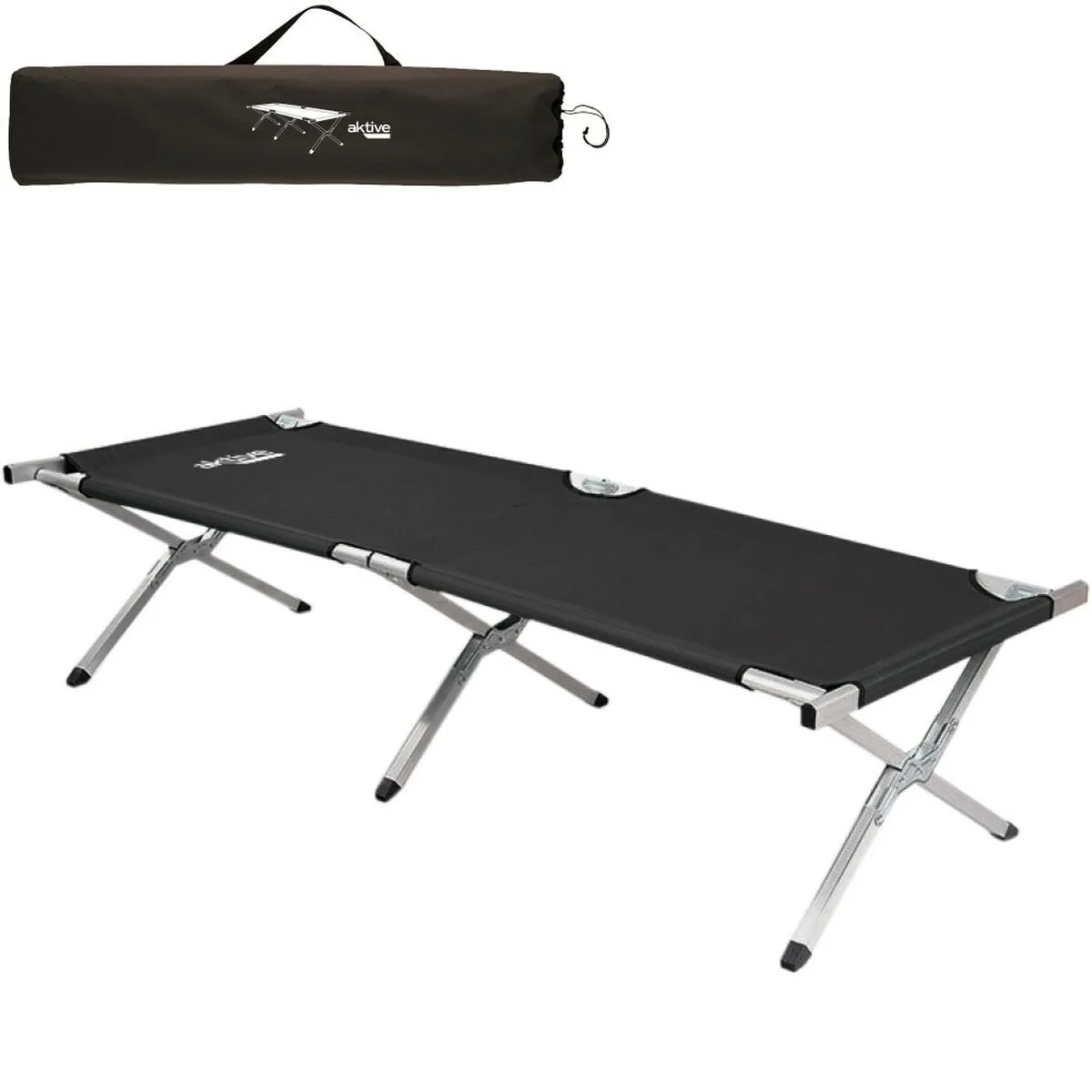 Lit de camping aktive noir 190 x 42 x 64 cm pliable 2 unites s890103259. Rejoignez la communauté Diaytar et vivez une expérience shopping unique.