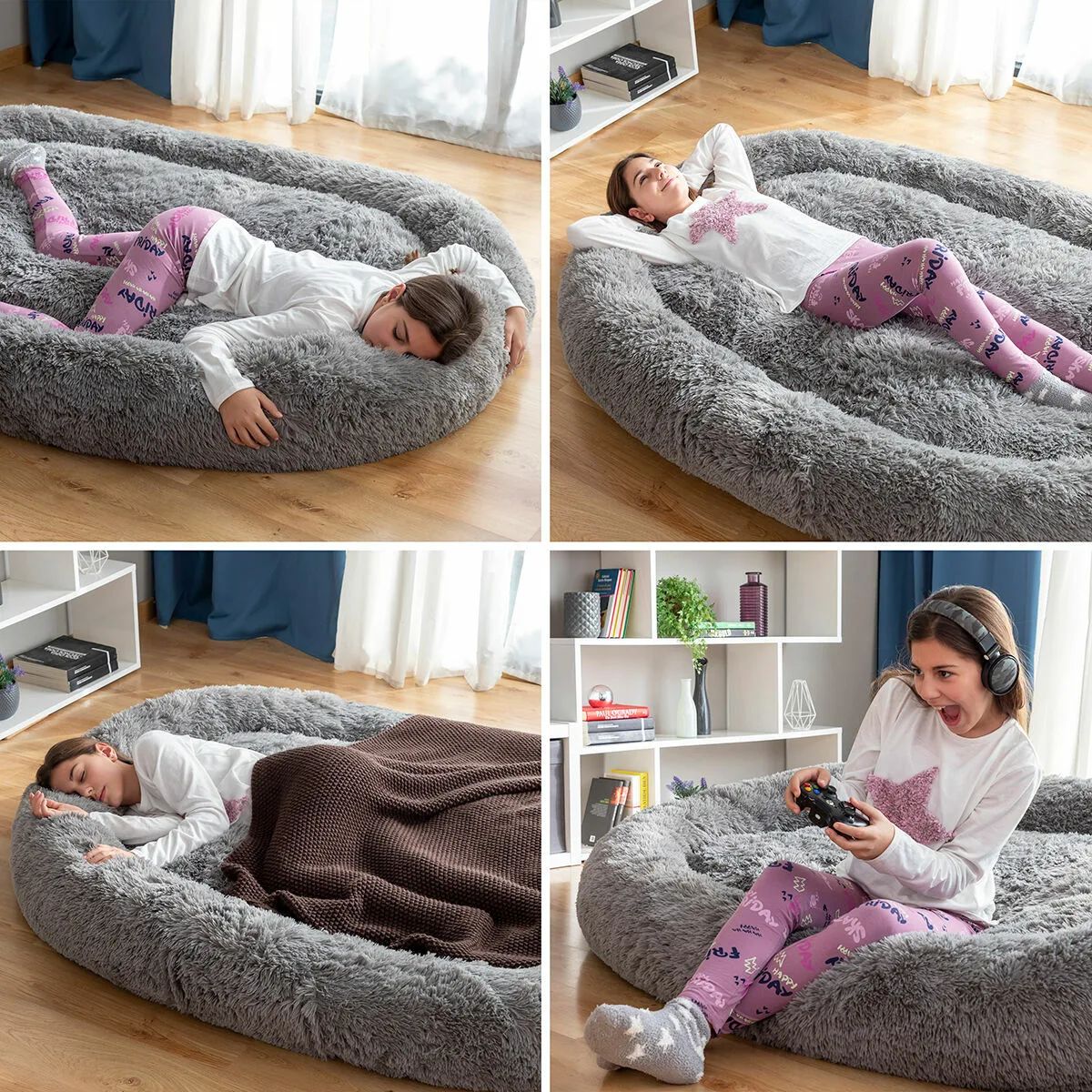Lit de chien pour humains human dog bed xxl innovagoods grey v010386332. Votre style, votre personnalité, nos produits : bienvenue chez Diaytar !