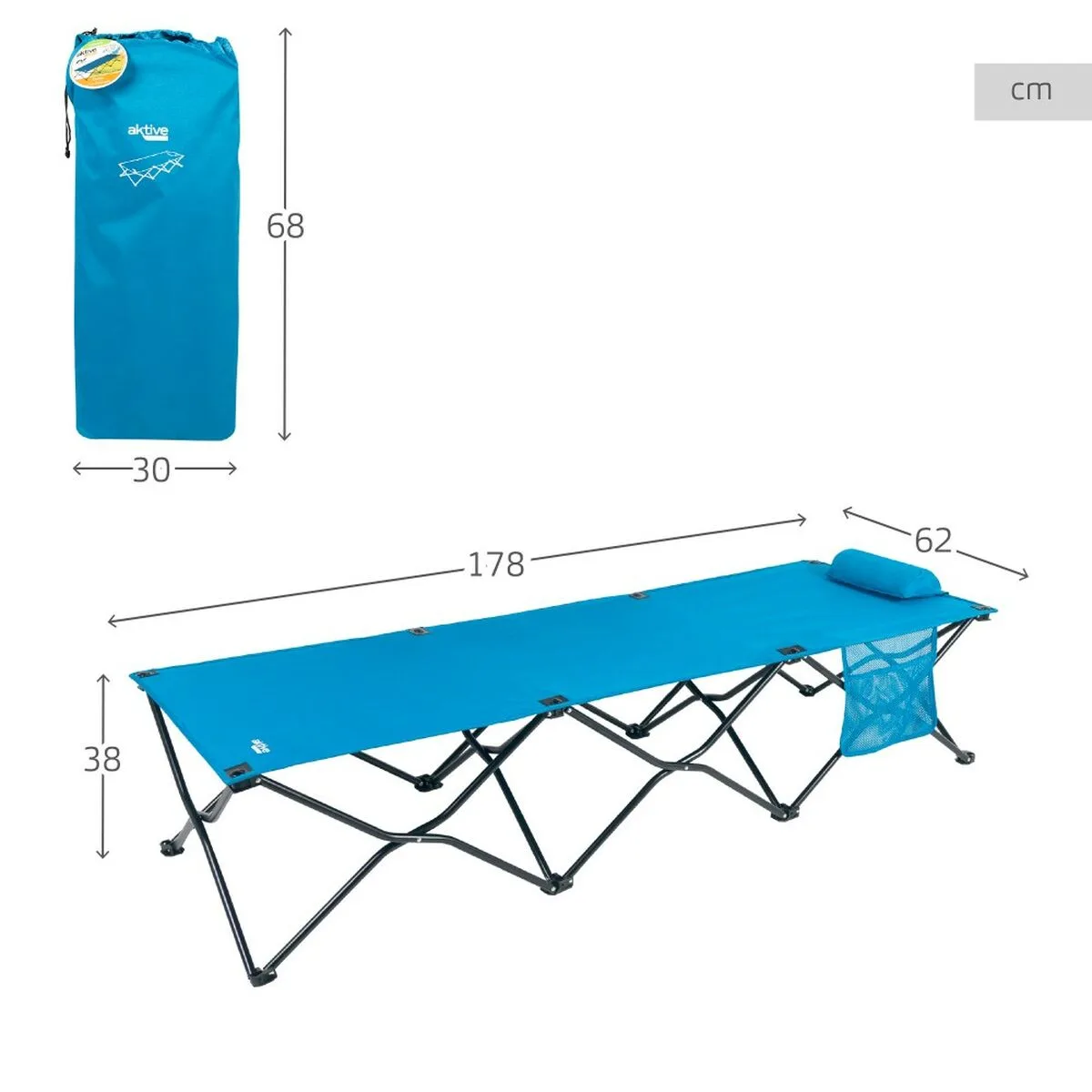 Lit pliant aktive bleu camping 178 x 62 x 38 cm 178 x 38 x 62 cm 2 unites s890323737. Diaytar, c'est la rencontre parfaite entre modernité et authenticité.