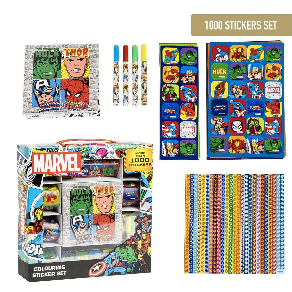 Lot d autocollants marvel multicouleur 41 x 58 x 3 cm s074345459. Diaytar, c'est le testament vivant qu'on peut allier large choix et qualité exemplaire dans le e-commerce.