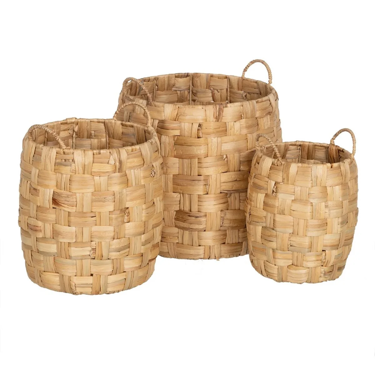 Lot de paniers beige fibre naturelle 37 x 37 x 40 cm 3 unites s880453990. Chez Diaytar, nous fusionnons l'utile à l'agréable avec une gamme complète de produits soigneusement choisis pour leur design et leur fonctionnalité
