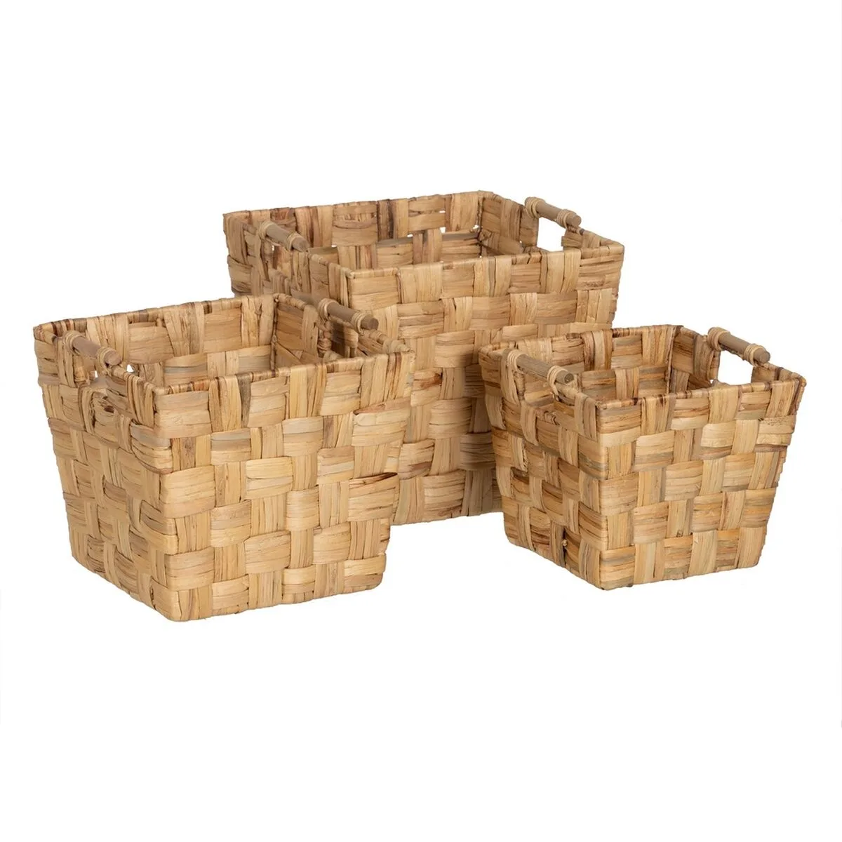 Lot de paniers beige fibre naturelle 40 x 40 x 35 cm 3 unites s880454149. Plongez dans l'univers Diaytar, votre référence pour des produits du quotidien, high-tech et déco, tous porteurs de tendances