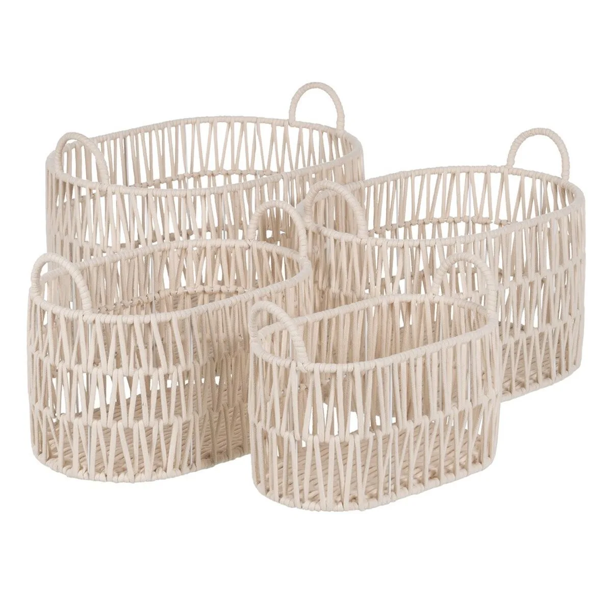 Lot de paniers blanc corde 50 x 36 x 36 cm 4 unites s880536261. Bienvenue sur Diaytar, où le shopping généraliste devient une chasse au trésor pour produits tendance et innovants