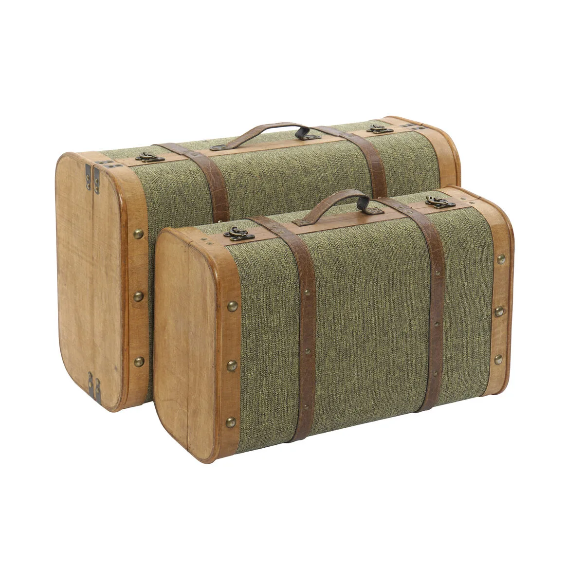 Lot de paniers home esprit vert bois toile tropical 60 x 24 x 38 cm s305935272. Avec Diaytar, faites le plein d'idées et de produits ingénieux pour toutes les pièces de votre maison et tous les aspects de votre vie