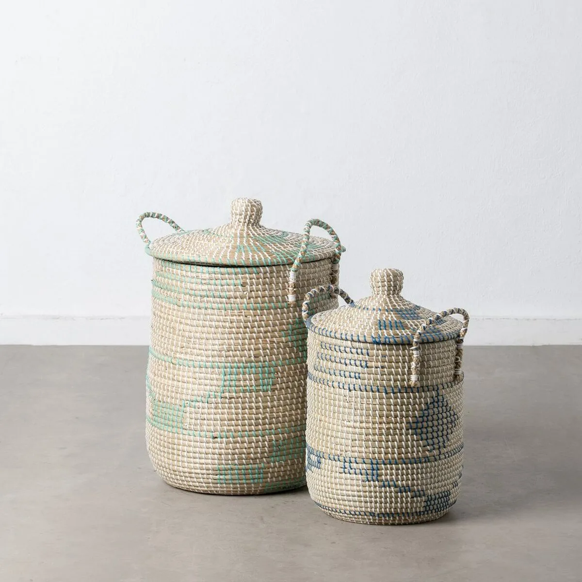 Lot de paniers naturel gris fibre naturelle 38 x 38 x 58 cm 2 pieces s880174777. Diaytar : Votre destination shopping en ligne pour découvrir les dernières tendances et produits généraux soigneusement sélectionnés