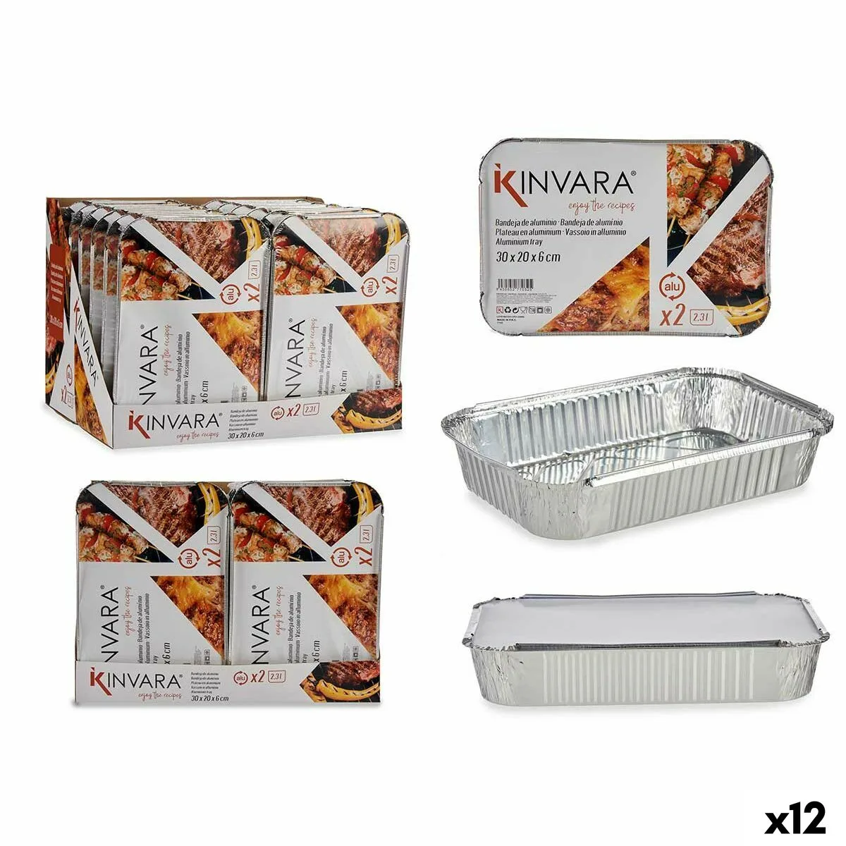 Lot de plateaux pour aliments kinvara 82176 21 x 6 x 30 5 cm 12 unites s363355727. La boutique en ligne Diaytar, un terrain de jeu infini pour tous ceux qui aiment découvrir des produits utiles et beaux