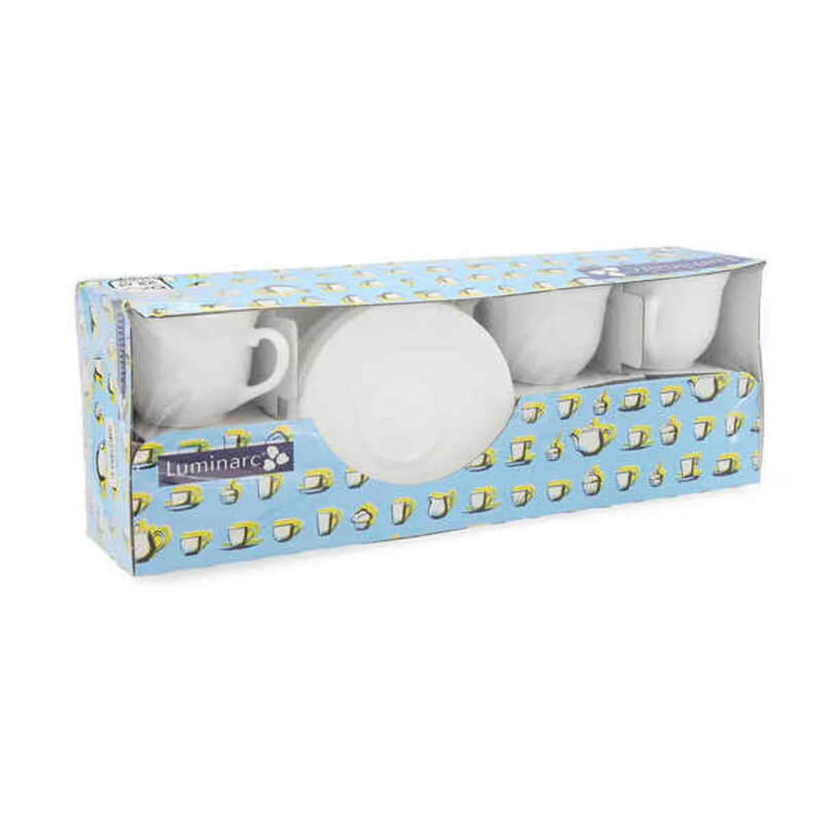 Lot de tasses avec soucoupes luminarc trianon 6 pcs blanc verre 220 ml 12 pieces s270166250. Diaytar cultive l'art du bien-être à travers ses produits soigneusement choisis.