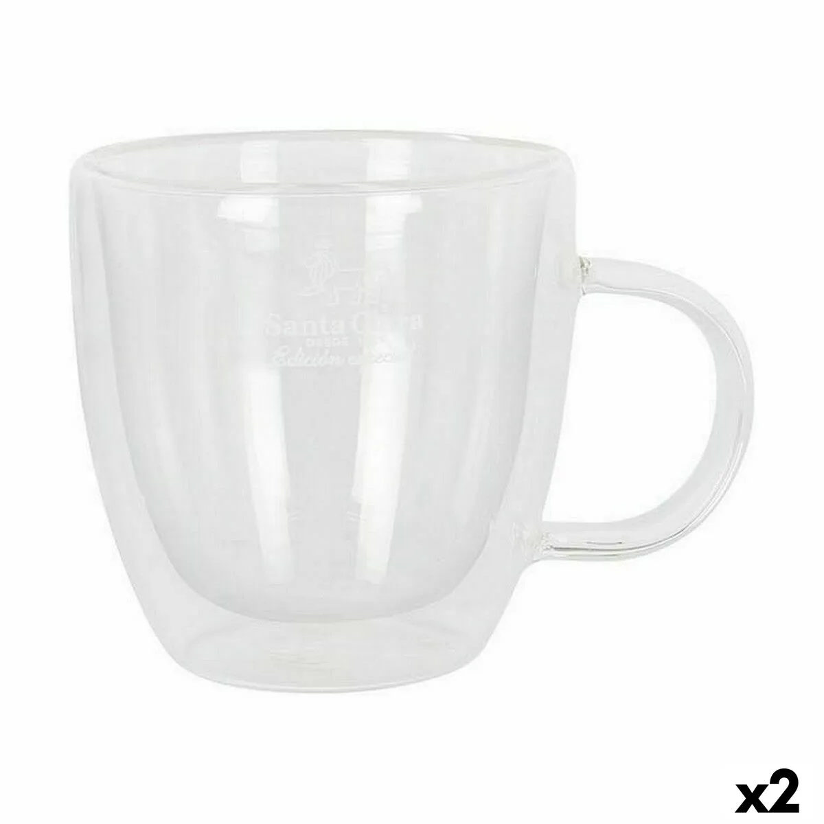 Lot de tasses santa clara verre borosilicate 150 ml thermique 2 unites 2 pieces s223289718. Diaytar vous invite à un voyage shopping au cœur des produits qui définissent le mode de vie contemporain
