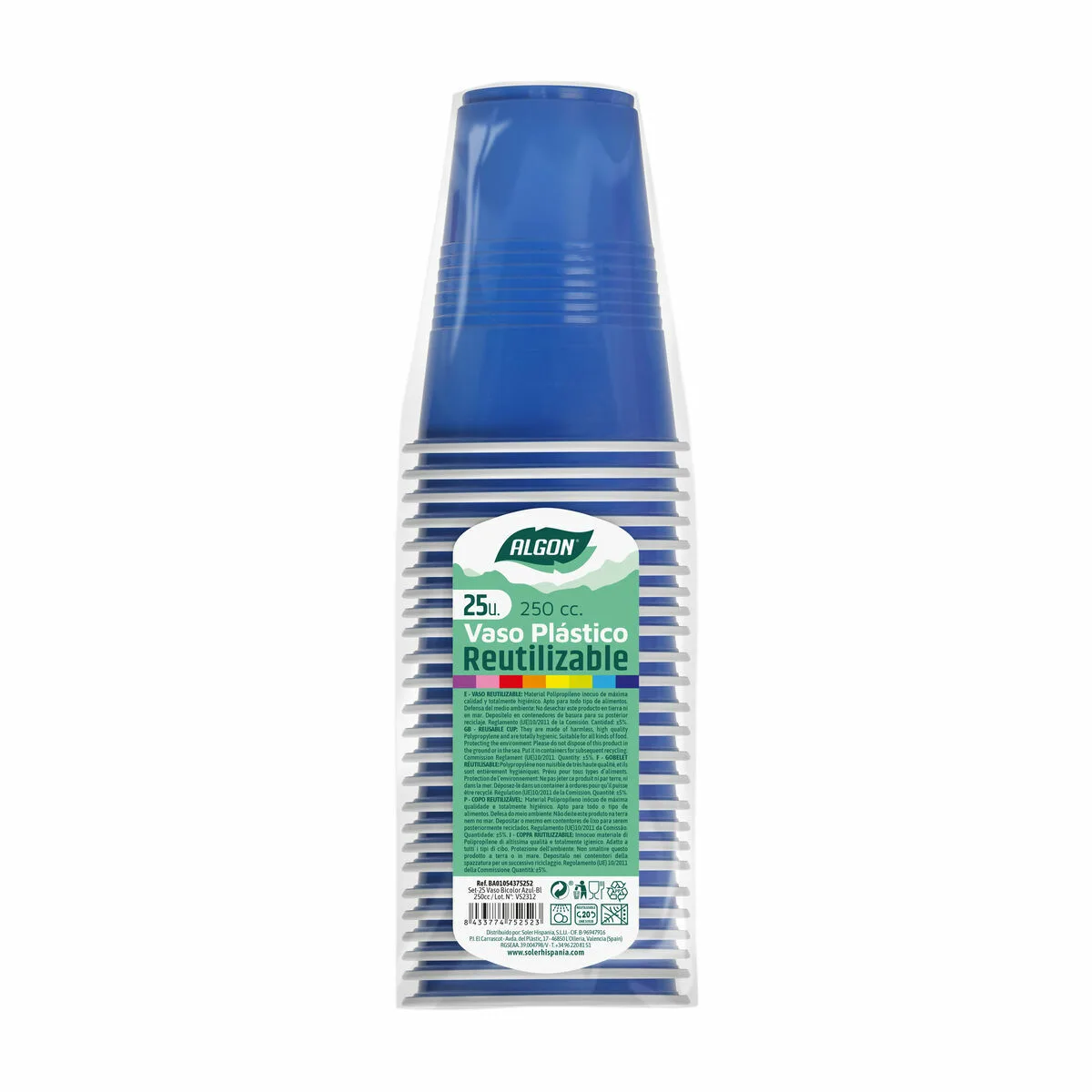 Lot de verres reutilisables algon bleu 24 unites 250 ml 25 pieces s222951083. Notre ambition pour Diaytar : devenir le réflexe numéro 1 lorsque vous pensez 'produit génial'.