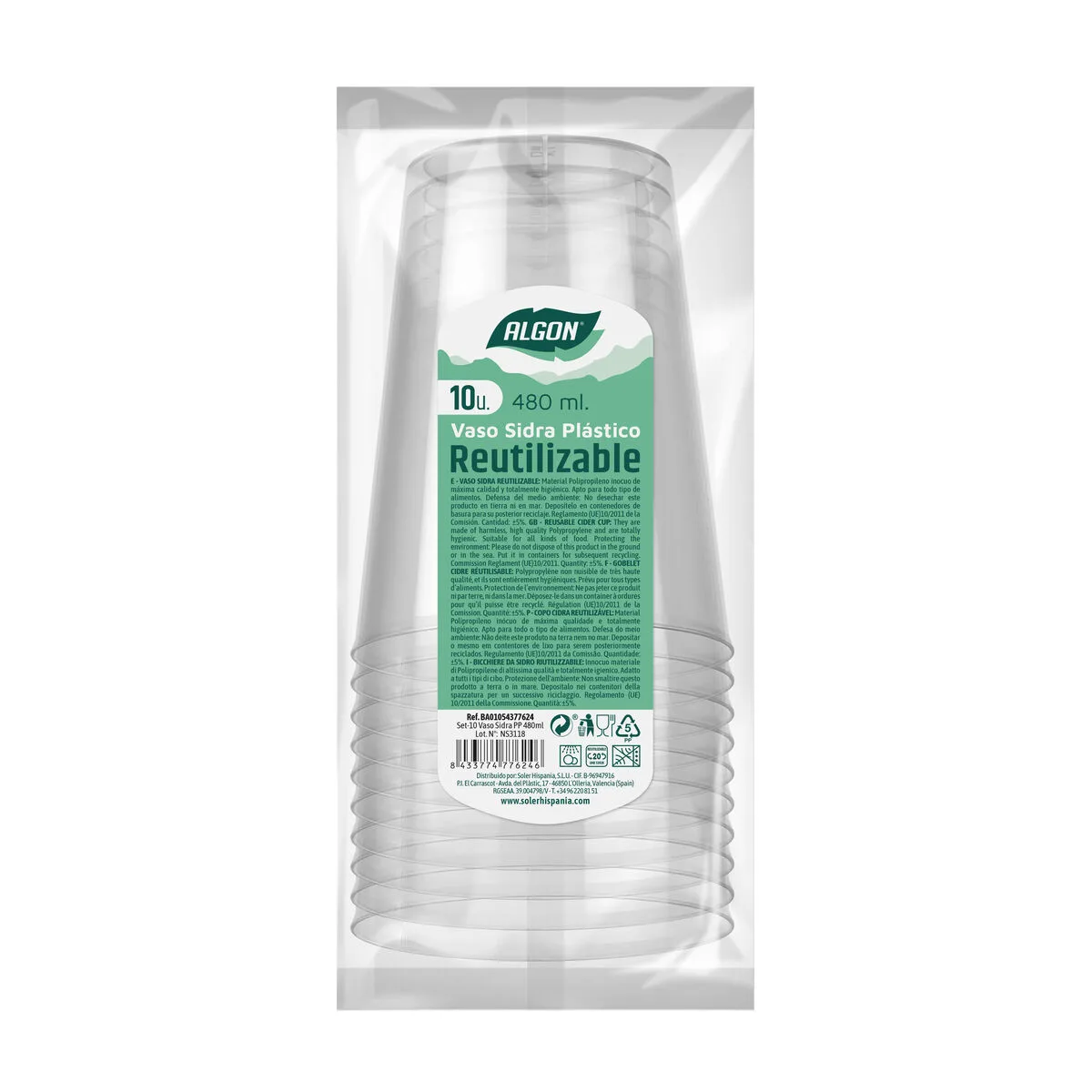 Lot de verres reutilisables algon cidre transparent 10 pieces 480 ml 20 unites s223369295. Diaytar s'engage : derrière chaque produit se cache une promesse de qualité, de durabilité et de satisfaction.