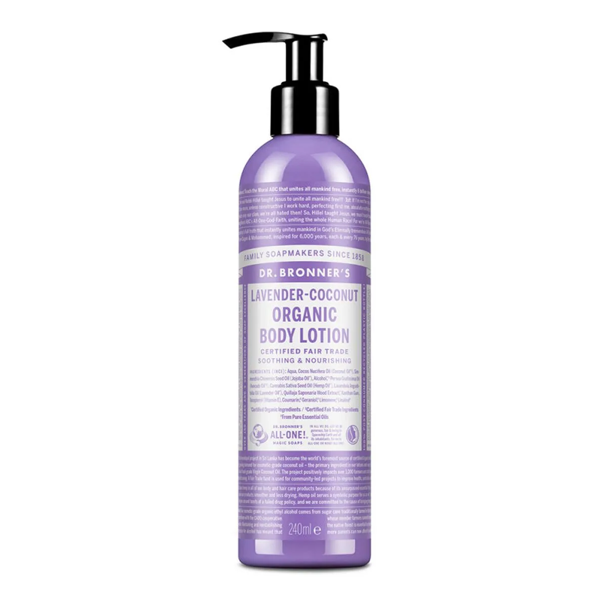 Lotion corporelle dr bronner s lavanda coco m011597128. Diaytar, c'est votre garantie contre la déception. Des produits testés et approuvés, pour un shopping en toute sérénité.
