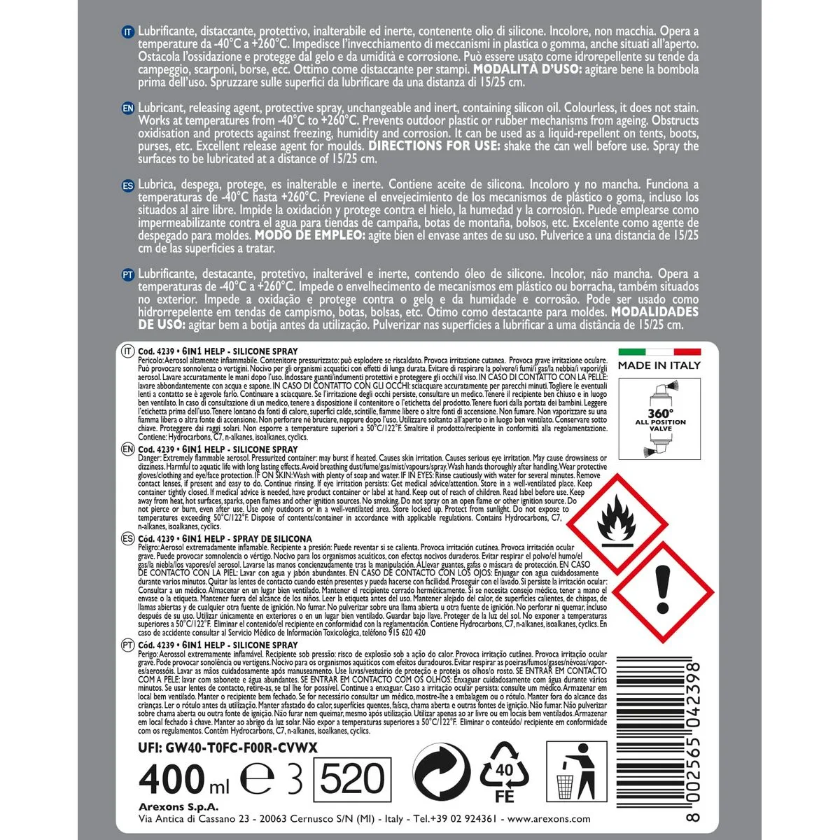 Lubrifiant silicone arexons svi4239 400 ml s3711251872. Diaytar, c'est la promesse de trouver ce produit parfait qui répondra à un besoin précis tout en étant un objet de désir