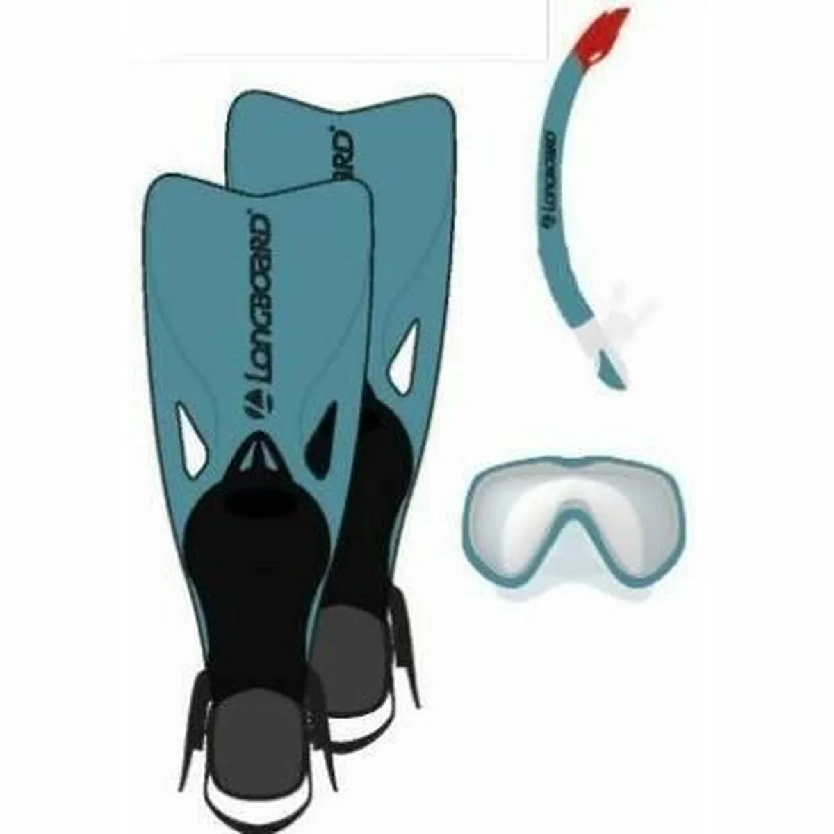 Lunettes de plongee avec tube et palmes longboard 42 45 s7101708889. Diaytar révolutionne votre façon de faire du shopping en ligne !