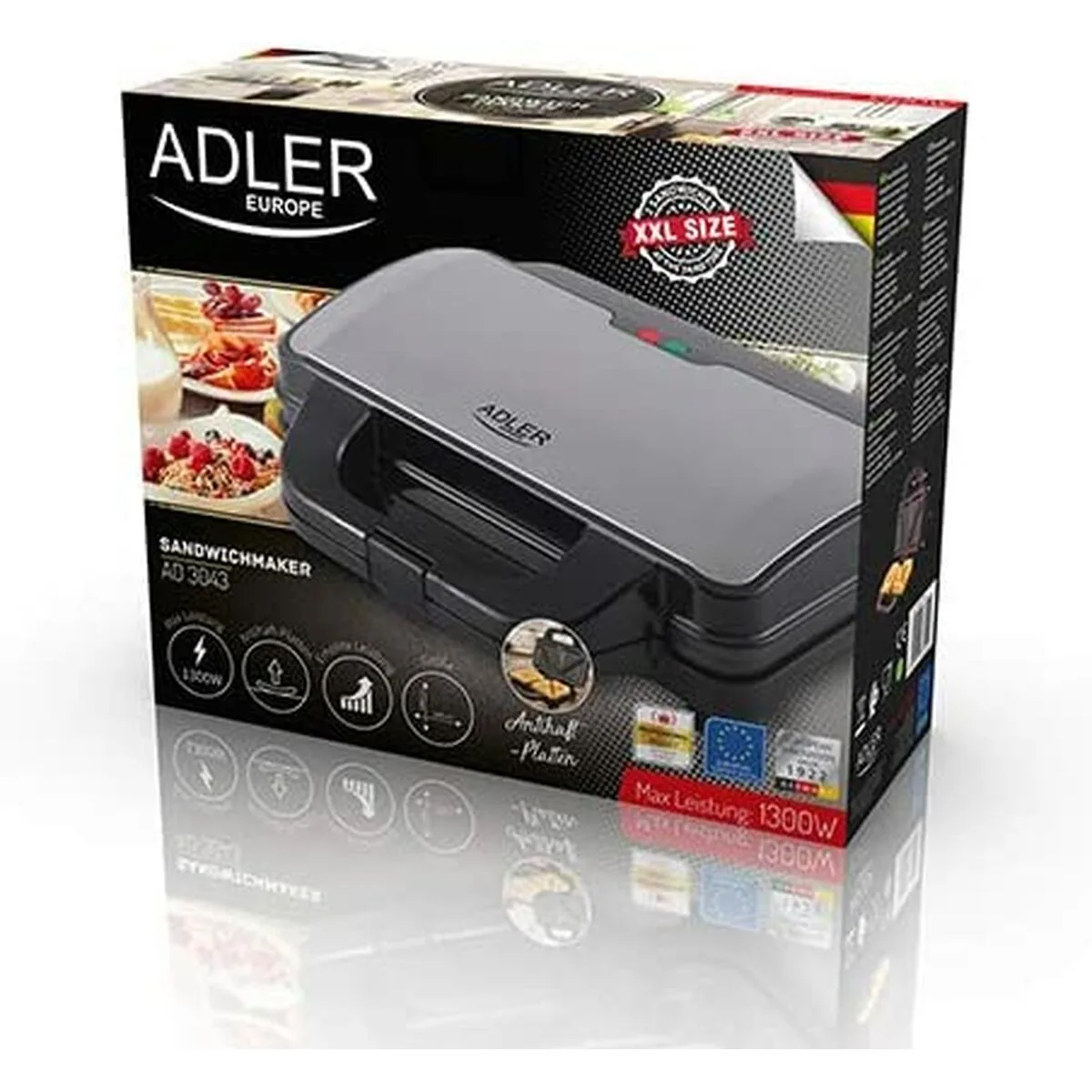 Machine a sandwich adler ad 3043 noir multicouleur 1300 w s910050753. Diaytar, le reflect de vos envies multiples : une gamme de produits soigneusement composée pour sa diversité et sa pertinence