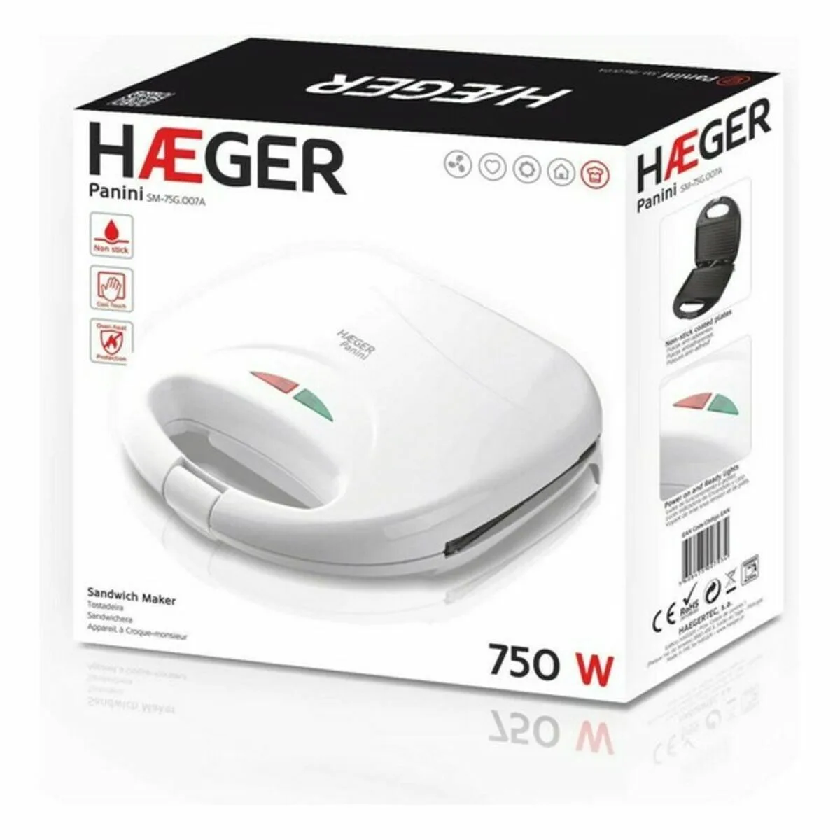 Machine a sandwich haeger sm 75g 007a blanc 750 w s778157614. Les dernières tendances mode vous attendent chez Diaytar !