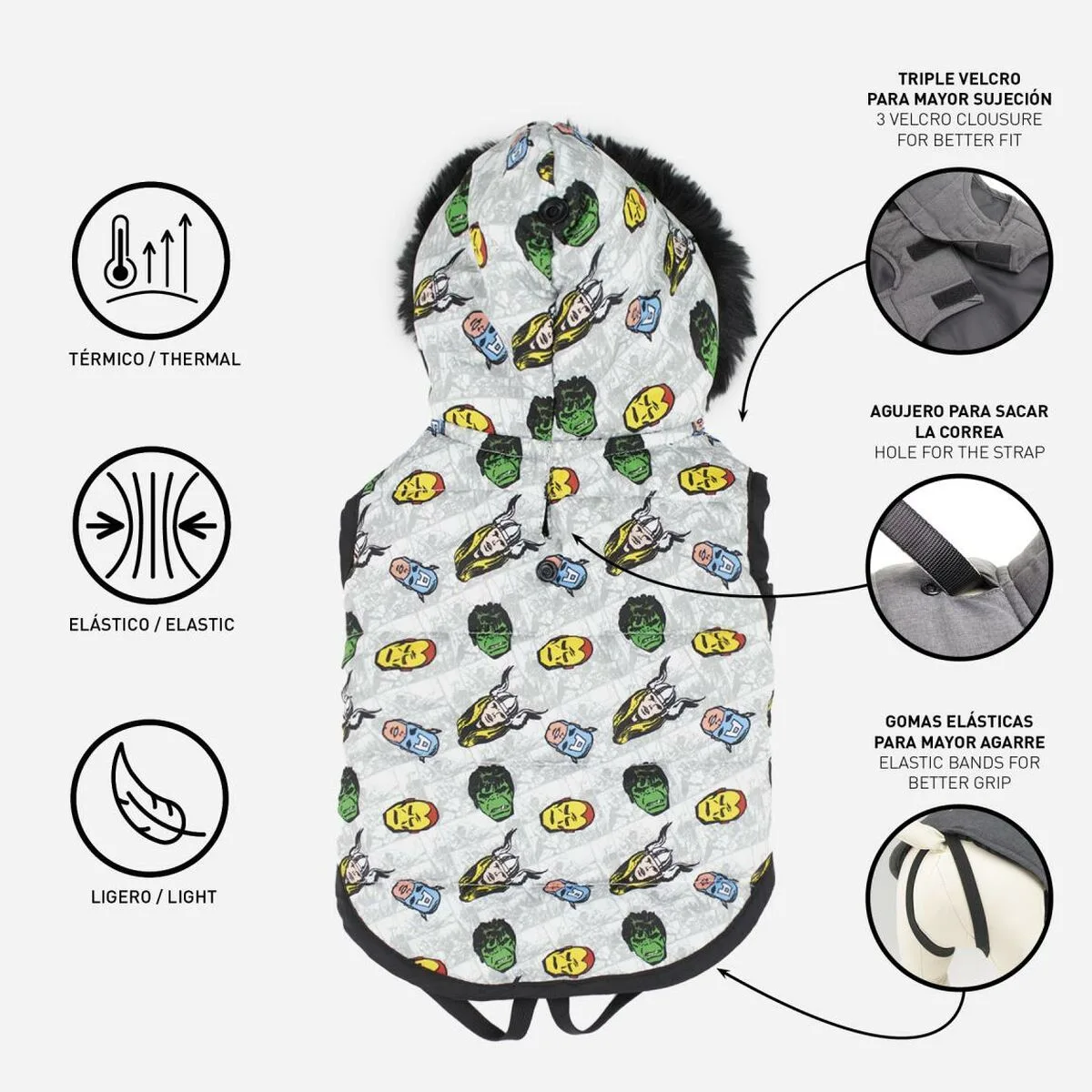 Manteau pour chien the avengers gris xxs s073495148. Découvrez l'univers Diaytar : une boutique en ligne généraliste qui marque style, qualité et originalité dans chaque produit