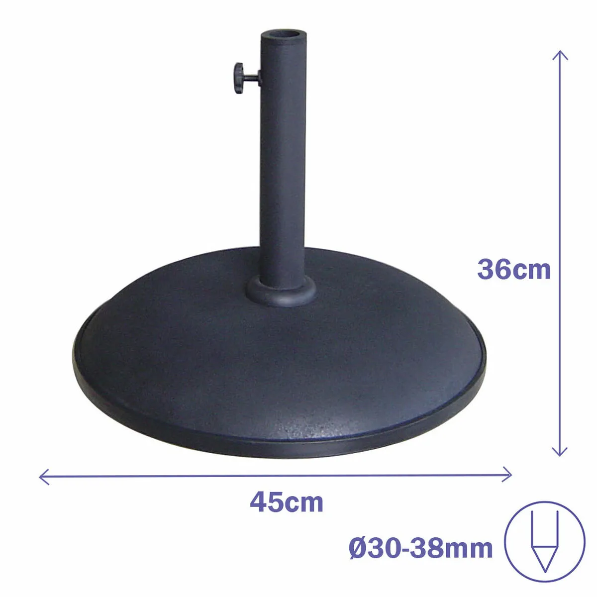 Marbueno base parasol rond 45x36 cm 20kg noir jardin piscine et terrasse 10450 d140079299. Chez Diaytar, la tendance n'est pas qu'une question d'apparence, c'est une question de fonctionnalité et d'innovation