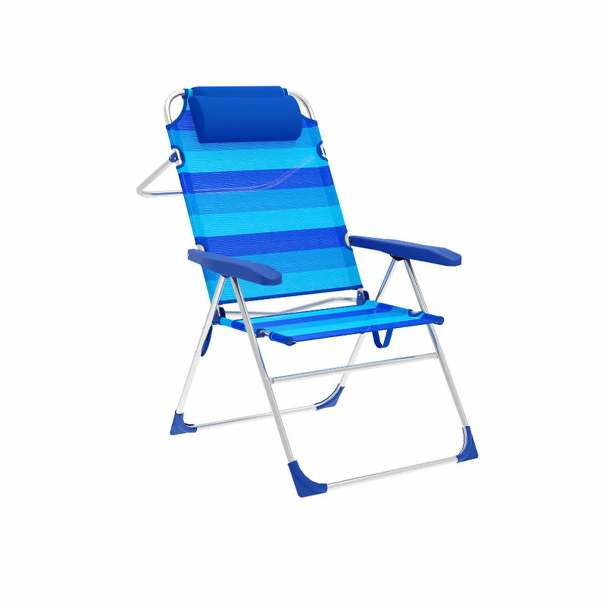 Marbueno chaise pliante 5 positions aluminium avec coussin rayures bleues plage et piscine 67x66x99 cm 10246 v070937644. Nous avons injecté tout notre savoir-faire dans Diaytar pour vous offrir une expérience shopping sans friction, tout en plaisir.