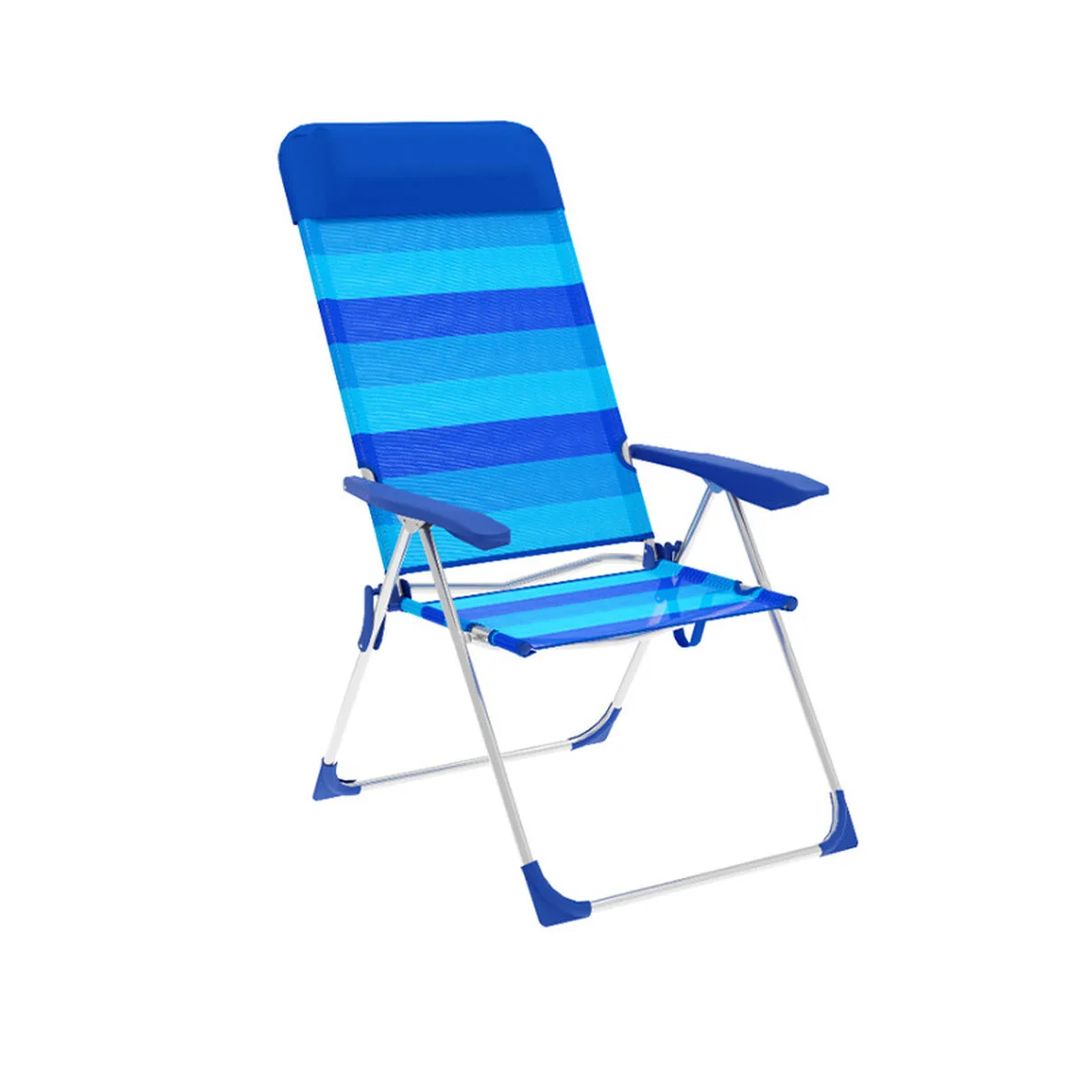 Marbueno chaise pliante 5 positions aluminium avec coussin rayures bleues plage et piscine 69x58x109 cm 10248 d140004711. Diaytar, c'est la preuve que le génie réside dans les détails. Chaque produit a été scruté, pesé, et approuvé.
