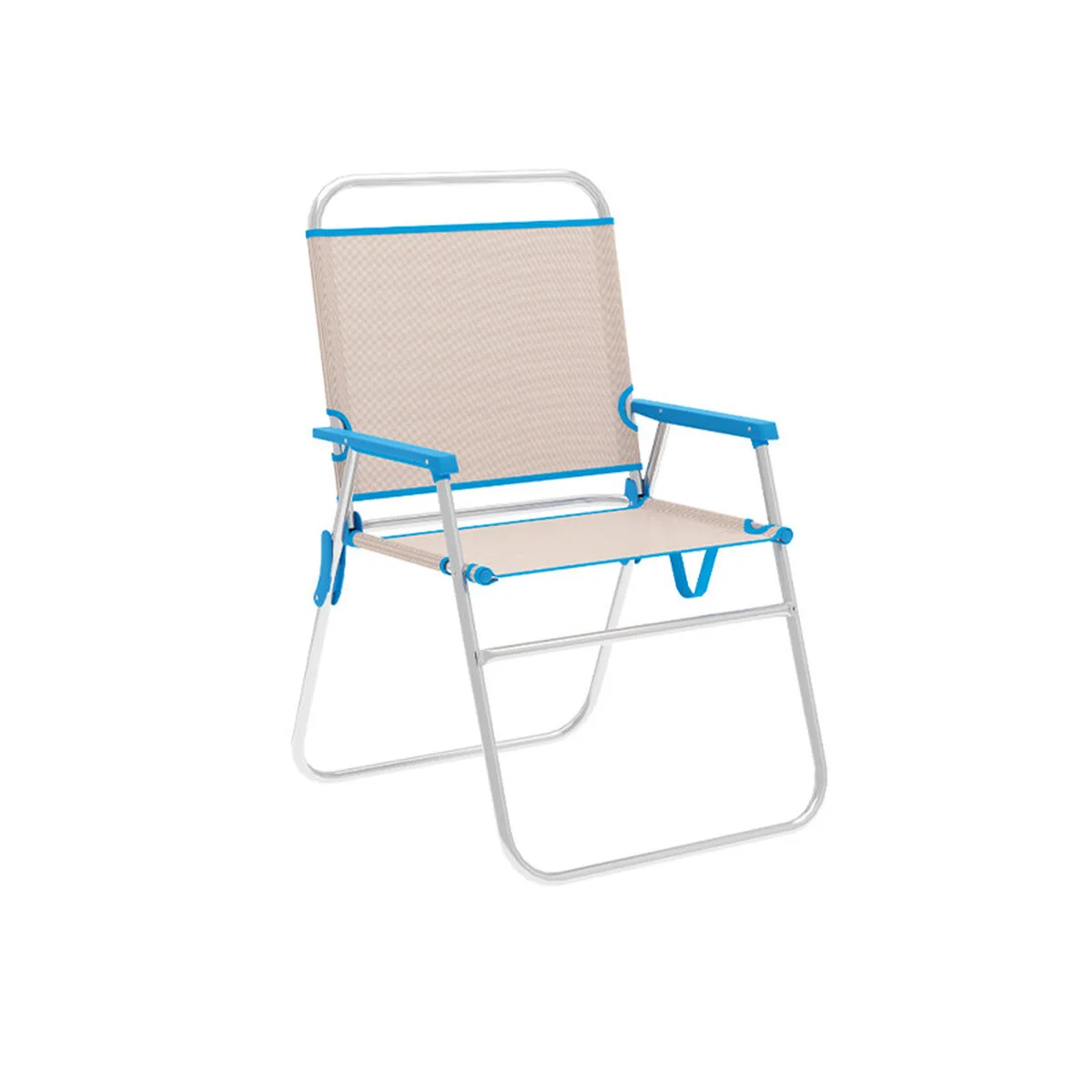 Marbueno chaise pliante aluminium beige bleu plage et piscine 56x52x80 cm 10173 d140003183. Diaytar, une boutique en ligne qui défie les catégories traditionnelles en mêlant produits high-tech, maison et lifestyle avec brio