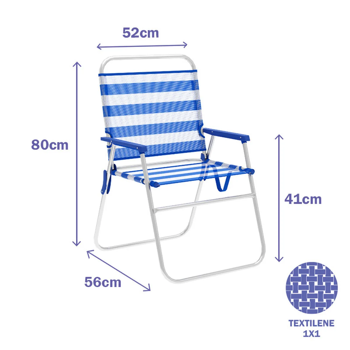 Marbueno chaise pliante aluminium rayures bleu et blanc plage et piscine 52x56x80 cm 10313 d140006142. Notre équipe chez Diaytar est votre équipe de choc, dévouée à débusquer les produits qui méritent votre attention.