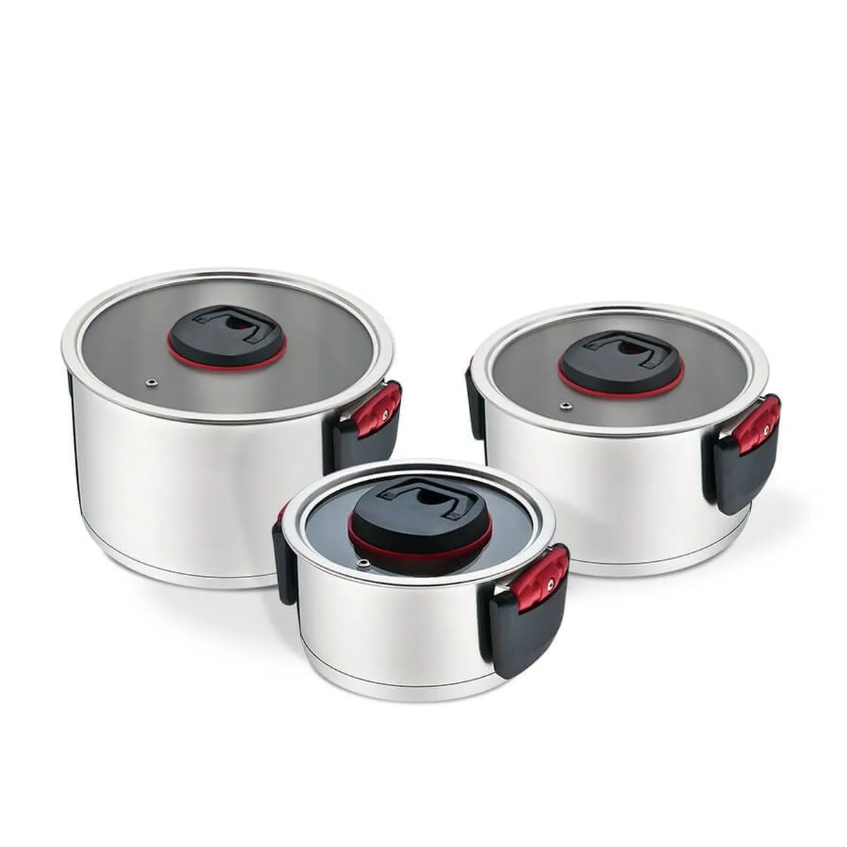 Marmite avec couvercle feel maestro mr 3530 6 noir rouge acier acier inoxydable plastique o 24 cm o 20 cm o 16 cm 1 5 l 5 8 l 3 s910299121. Diaytar, c'est la promesse tenue d'un e-commerce où l'émerveillement devant un produit simple est encore possible.