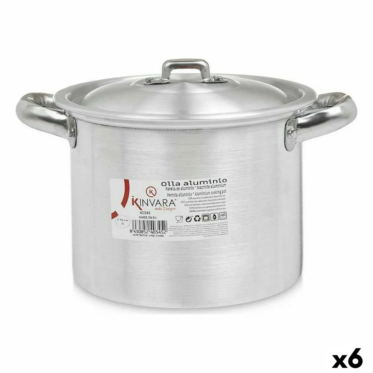 Marmite avec couvercle kinvara 100031 argente aluminium 23 5 x 15 x 18 cm 6 unites s362366348. Bienvenue sur Diaytar, où le shopping généraliste devient une chasse au trésor pour produits tendance et innovants