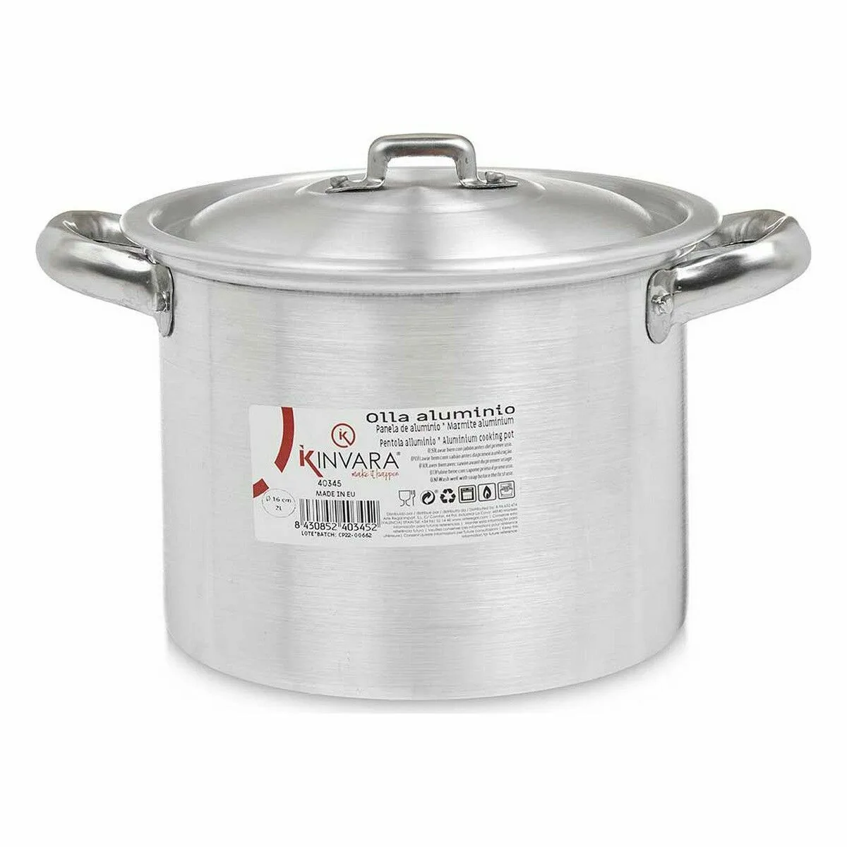 Marmite avec couvercle kinvara 100031 argente aluminium 23 5 x 15 x 18 cm 6 unites s362366378. Diaytar incarne le renouveau du commerce en ligne : authentique, engagé et résolument tourné vers l'avenir.