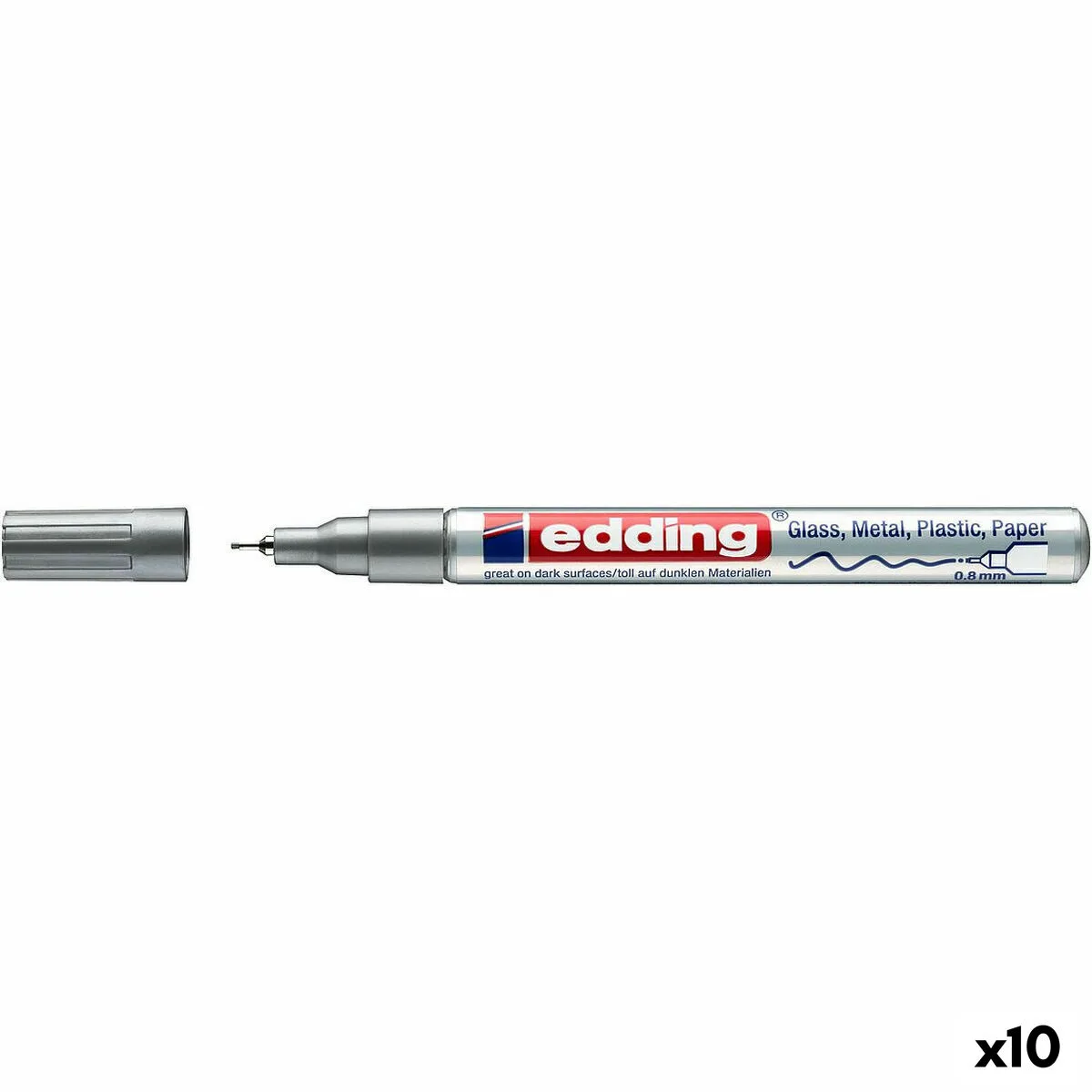 Marqueur permanent edding 780 argente 10 unites s842134840. Osez l'originalité avec les créations mode exclusives de Diaytar.