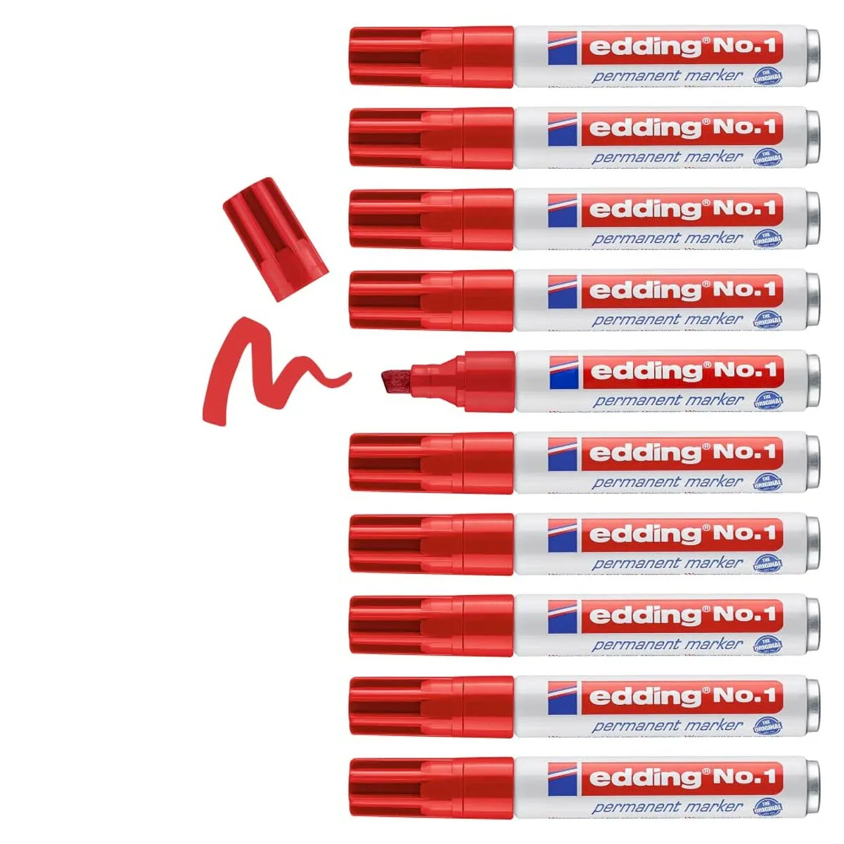 Marqueur permanent edding no1 rouge 10 unites s842120952. Diaytar opère une veille constante pour vous offrir l'élite des produits généraux, électroniques et maison.