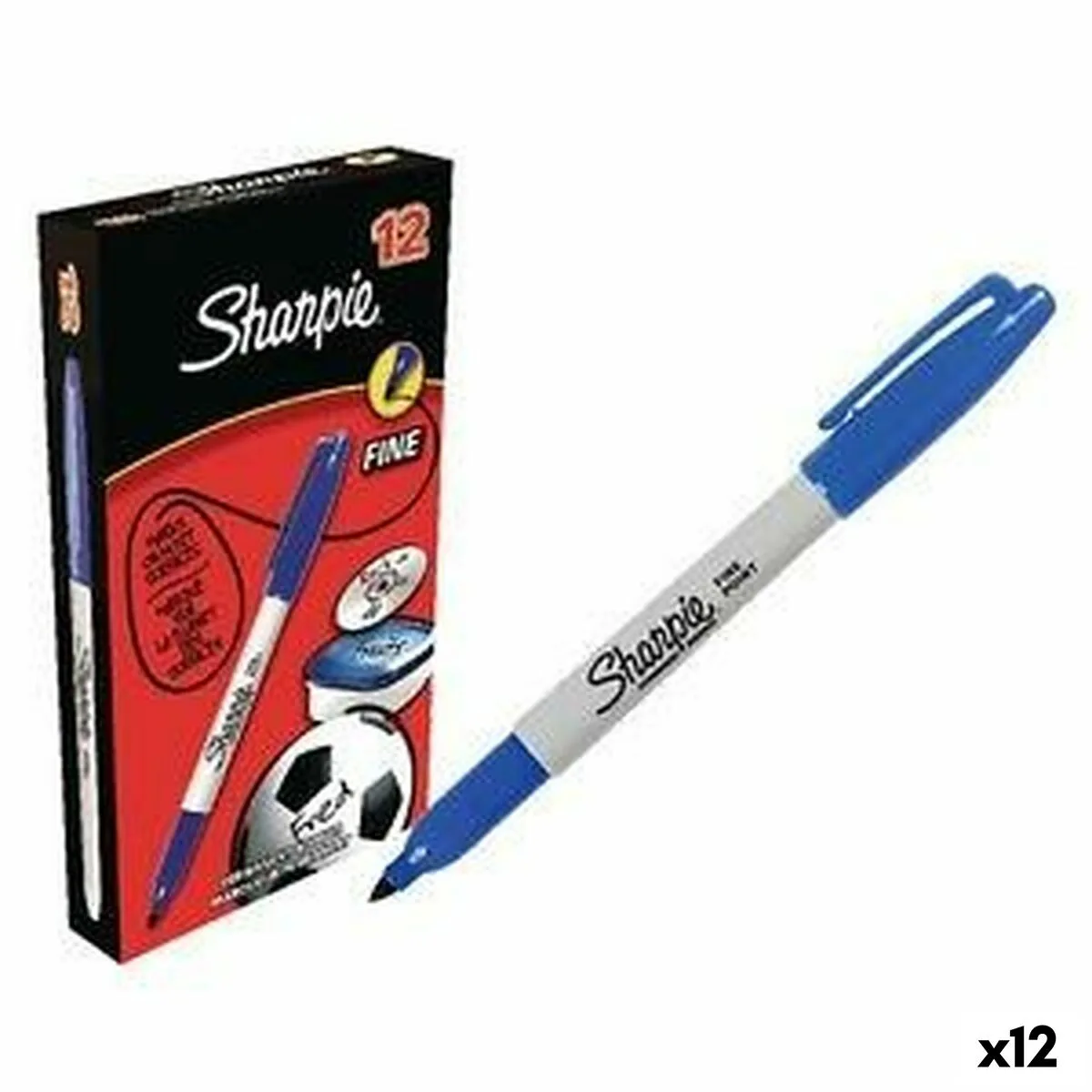Marqueur permanent sharpie fine point bleu 12 unites s842522364. Innovation, style et qualité : les trois piliers de l'expérience Diaytar.