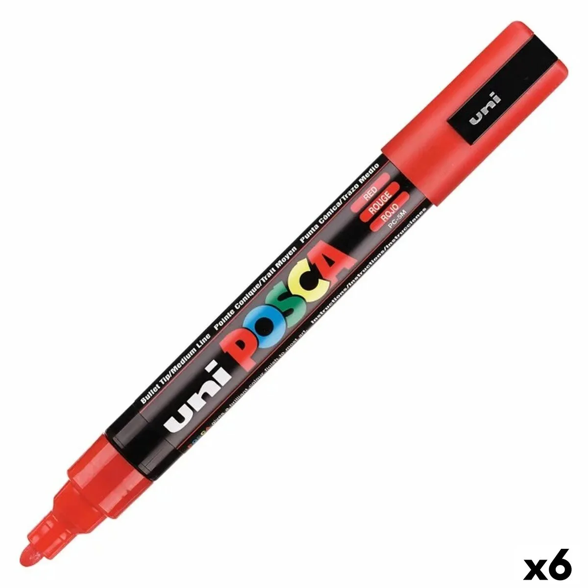 Marqueur posca pc 5m rouge 6 unites s842264296. Nous sommes les archéologues du produit parfait. Diaytar exhume pour vous les trésors cachés du marché.
