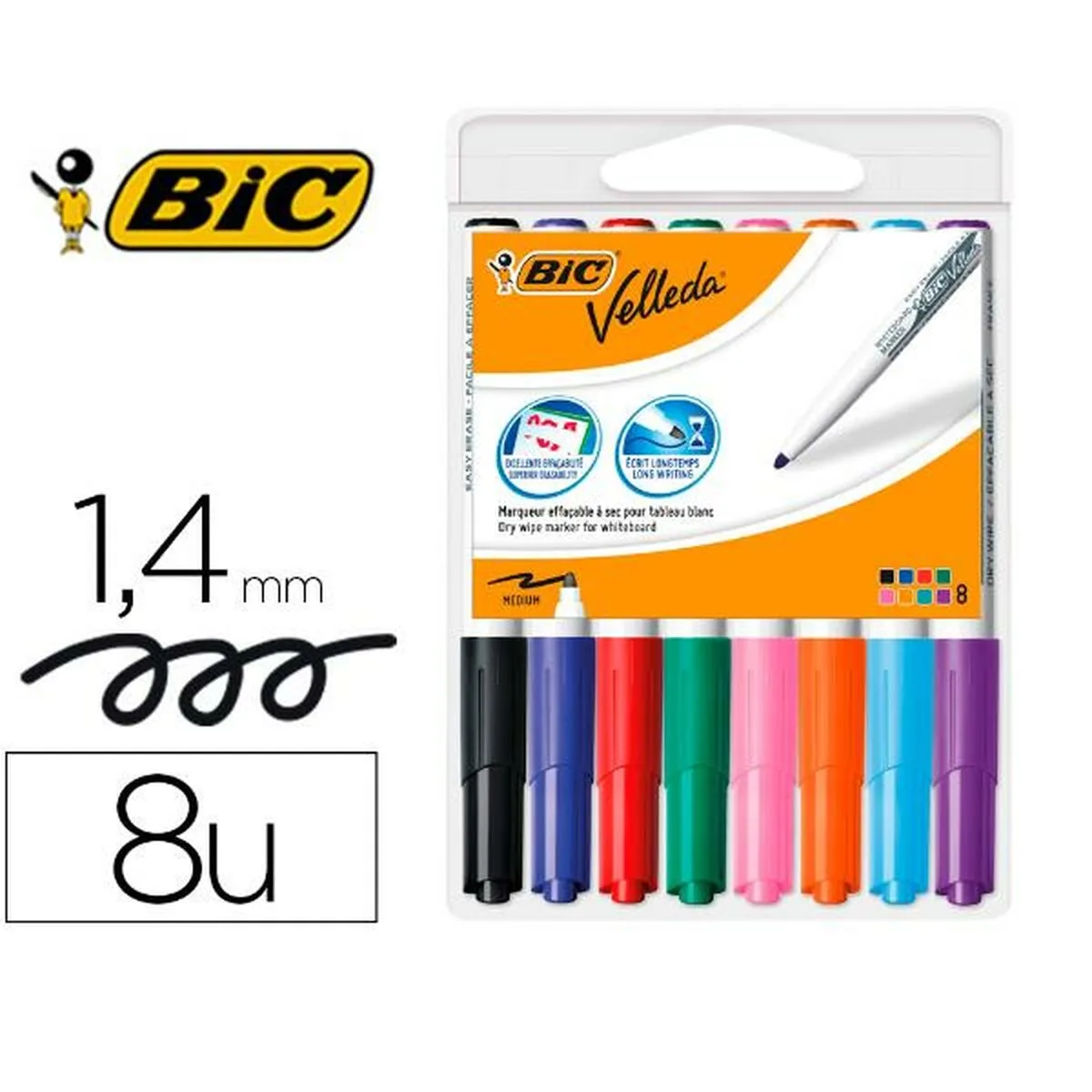 Marqueur pour tableau blanc bic 503844 multicouleur 8 pieces s7718072413. Notre mission : éradiquer le superflu pour ne vous proposer que l'essentiel... mais en beaucoup plus stylé. Bienvenue chez Diaytar.