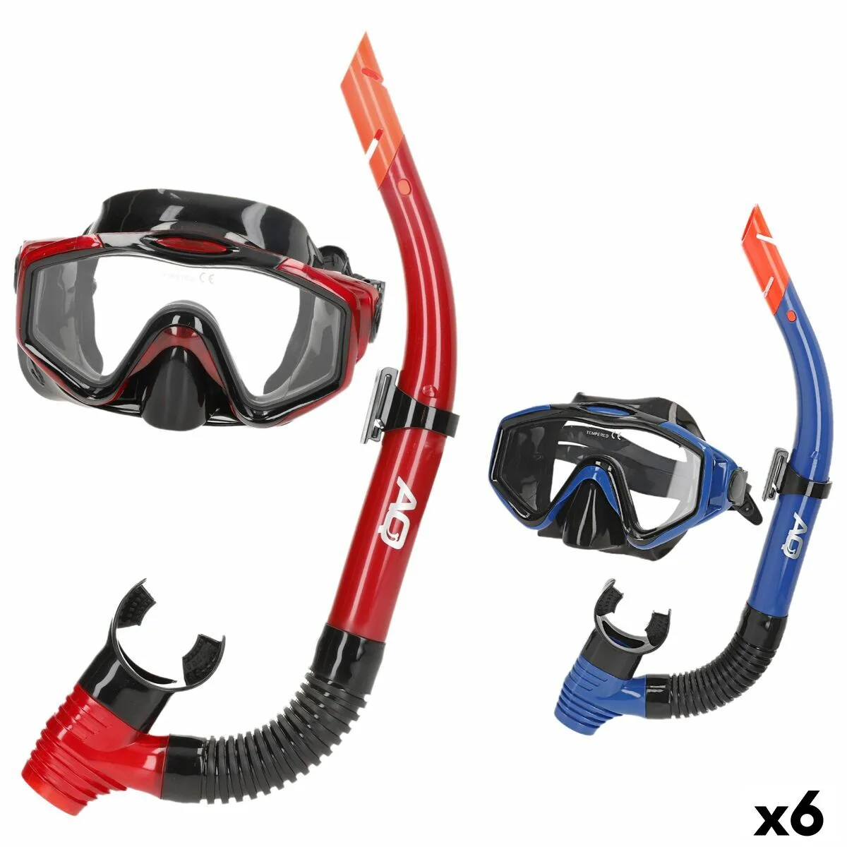 Masque de plongee avec tube aquasport bleu rouge 6 unites s890618299. Diaytar est le résultat de milliers d'heures de recherche et développement pour vous offrir une offre généraliste d'exception.