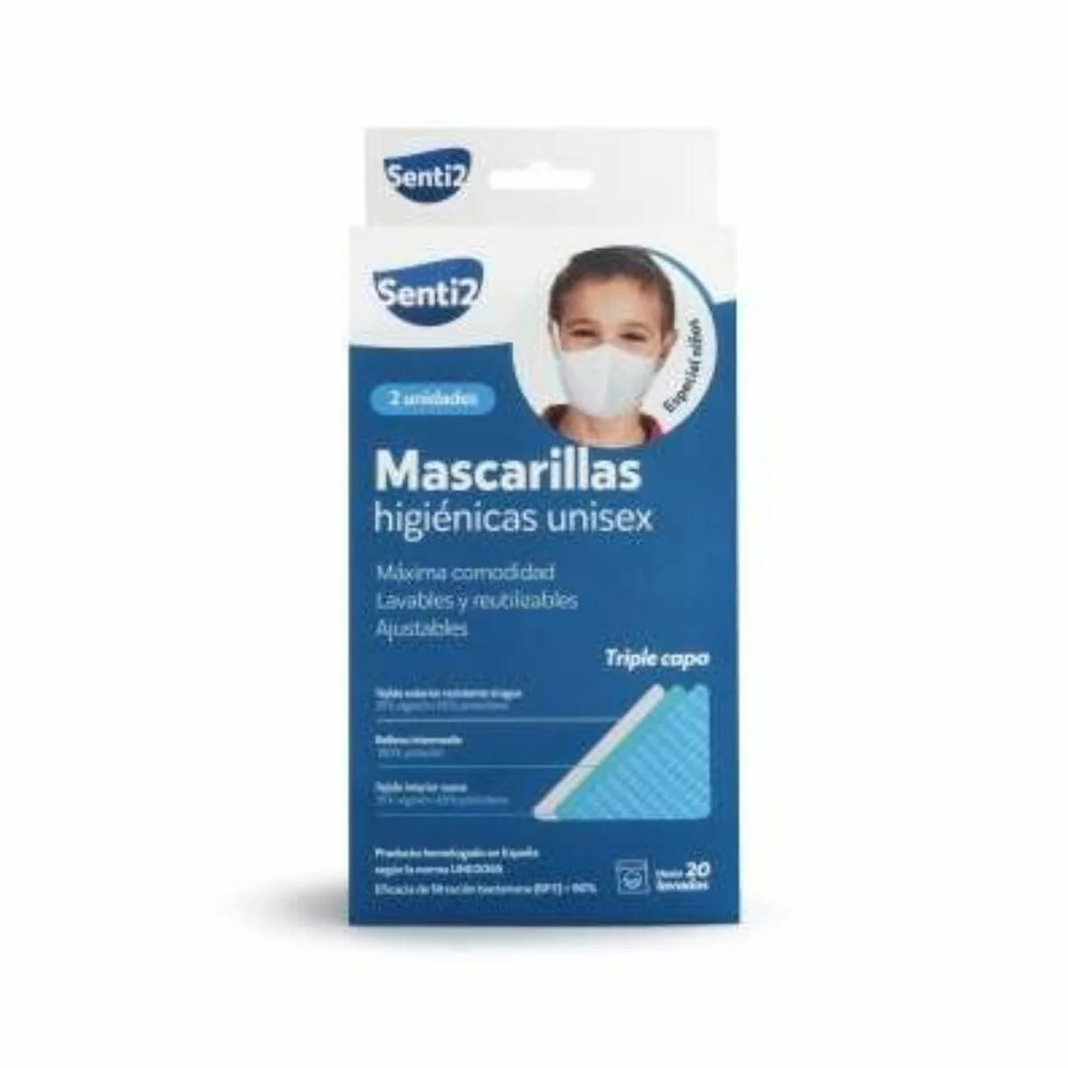 Masque en tissu hygienique reutilisable senti2 blanc 2 uds s450736594. Notre raison d'être : vous faire économiser le plus précieux des resources : votre temps. Bienvenue sur Diaytar, les produits triés sur le volet.